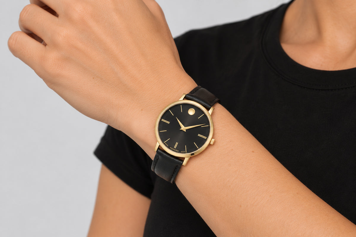 שעון Movado דגם Ultra Slim לנשים 35 מ״מ קוורץ