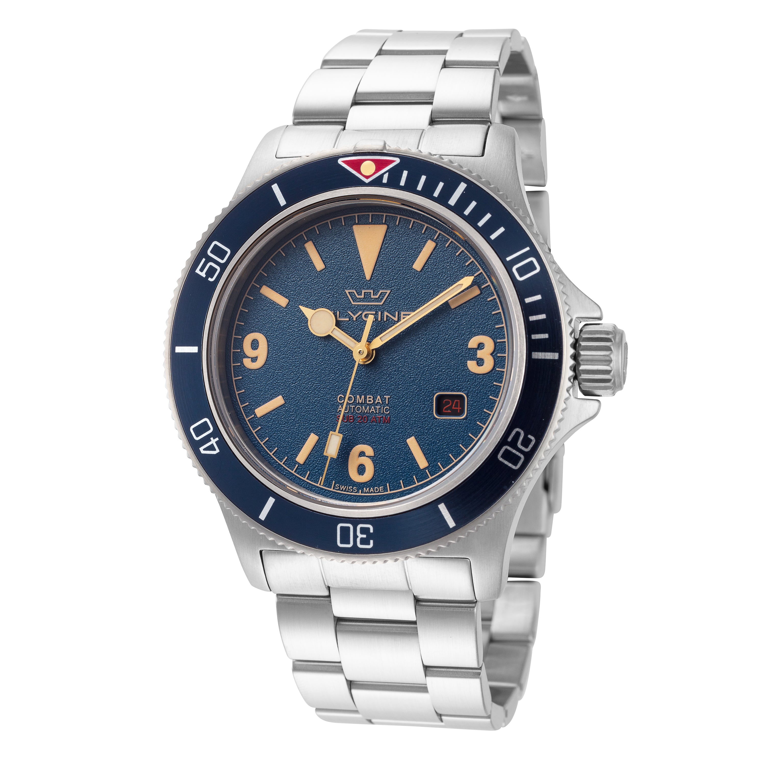 Glycine Men's Combat Sub Vintage 42mm Automatic Watch GL0416