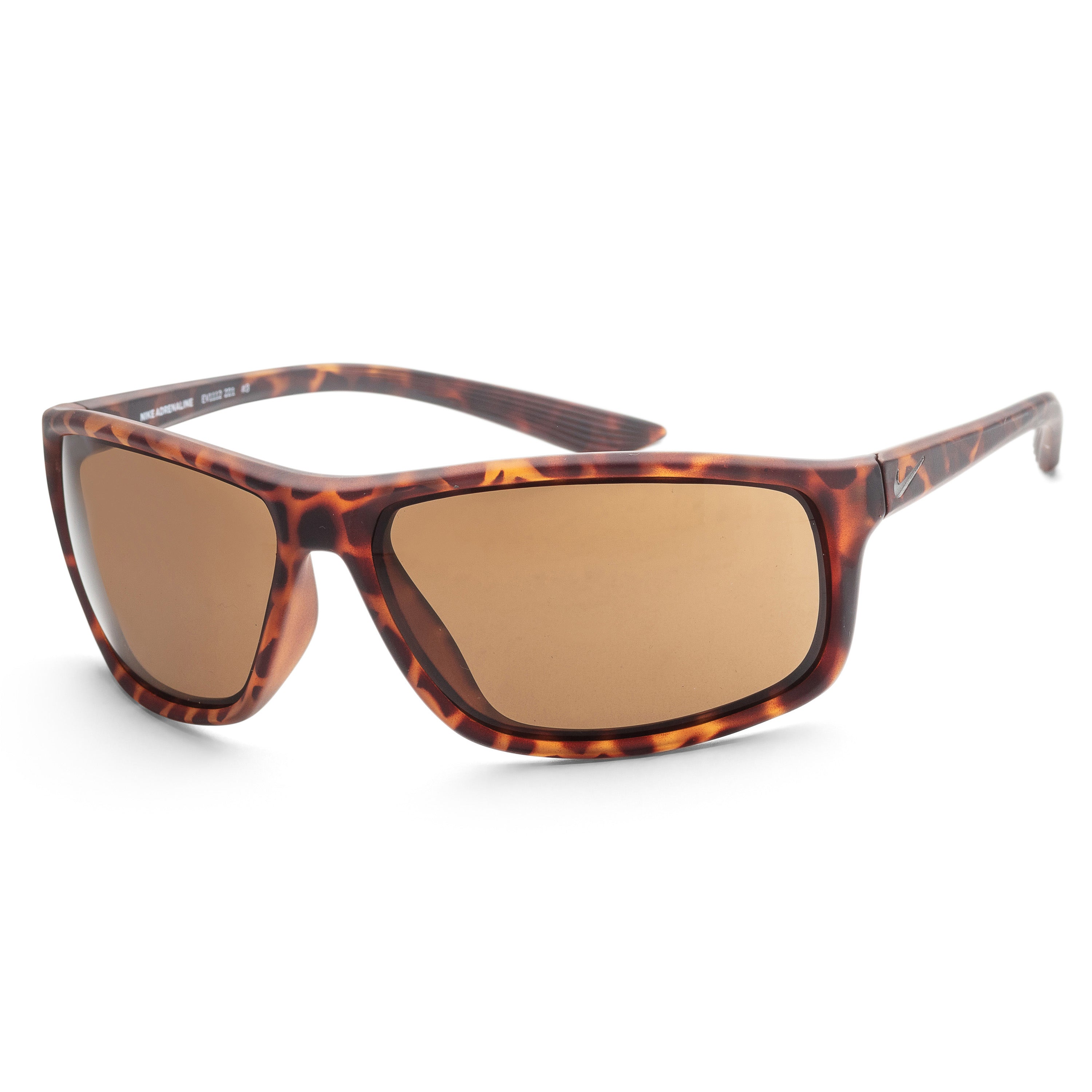 Nike Men's Adrenaline 66mm MatteTortoise Sunglasses EV1112-221