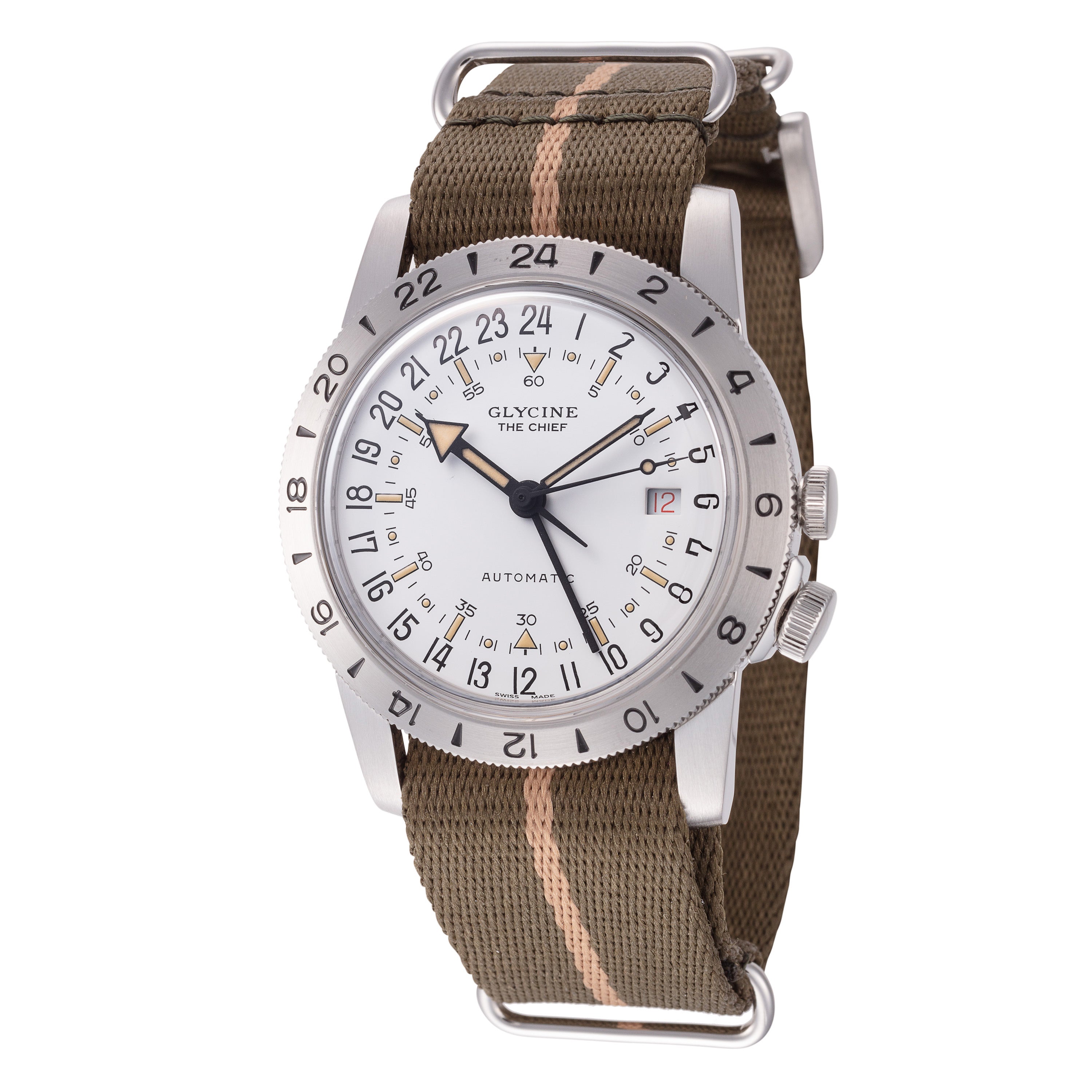 Glycine Men's Airman The Chief GMT 40mm Automatic Watch GL0473