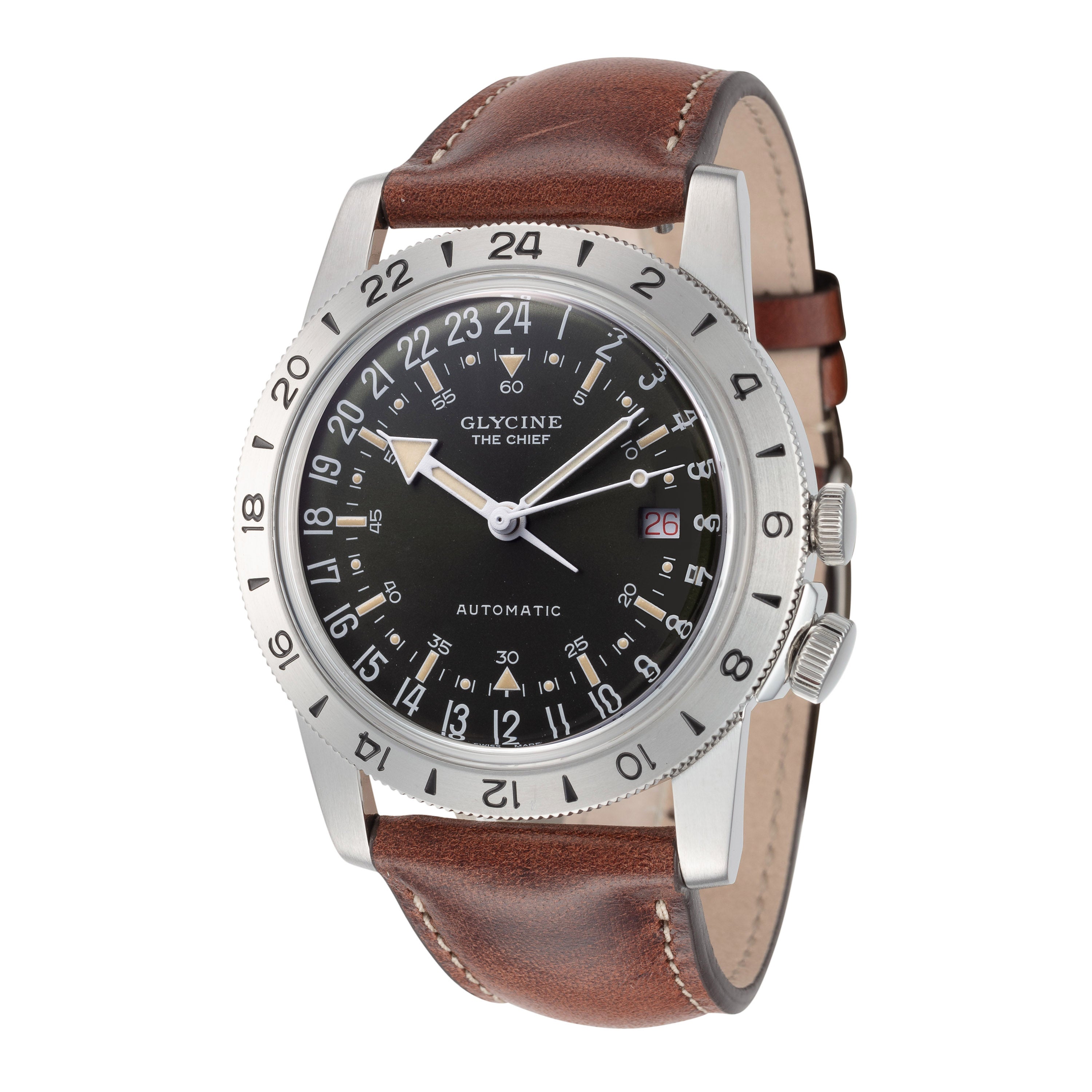 Glycine Men's Airman Vintage Purist 40mm Automatic Watch GL0410