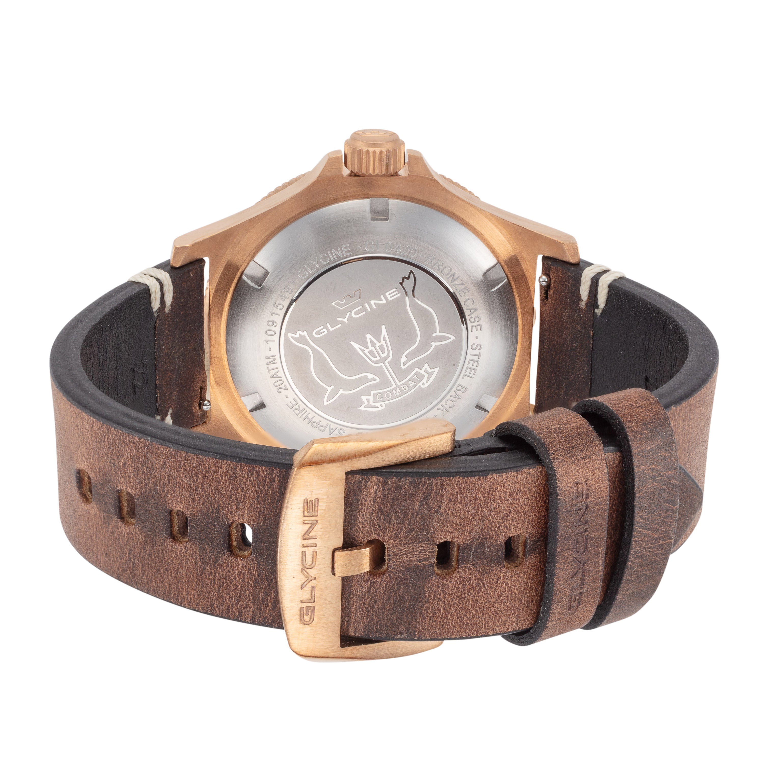 Glycine Men's Combat Sub Bronze Vintage 42mm Automatic Watch GL0420