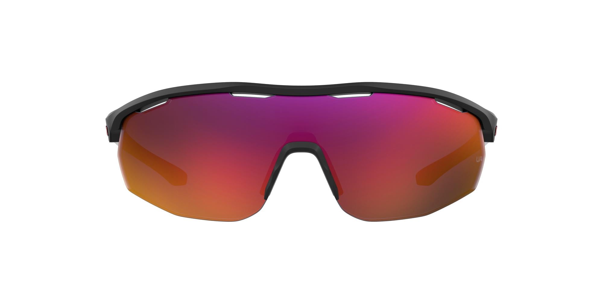 Under Armour Men's 99 mm Matte Black White Sunglasses UA0003GS-04NL-99