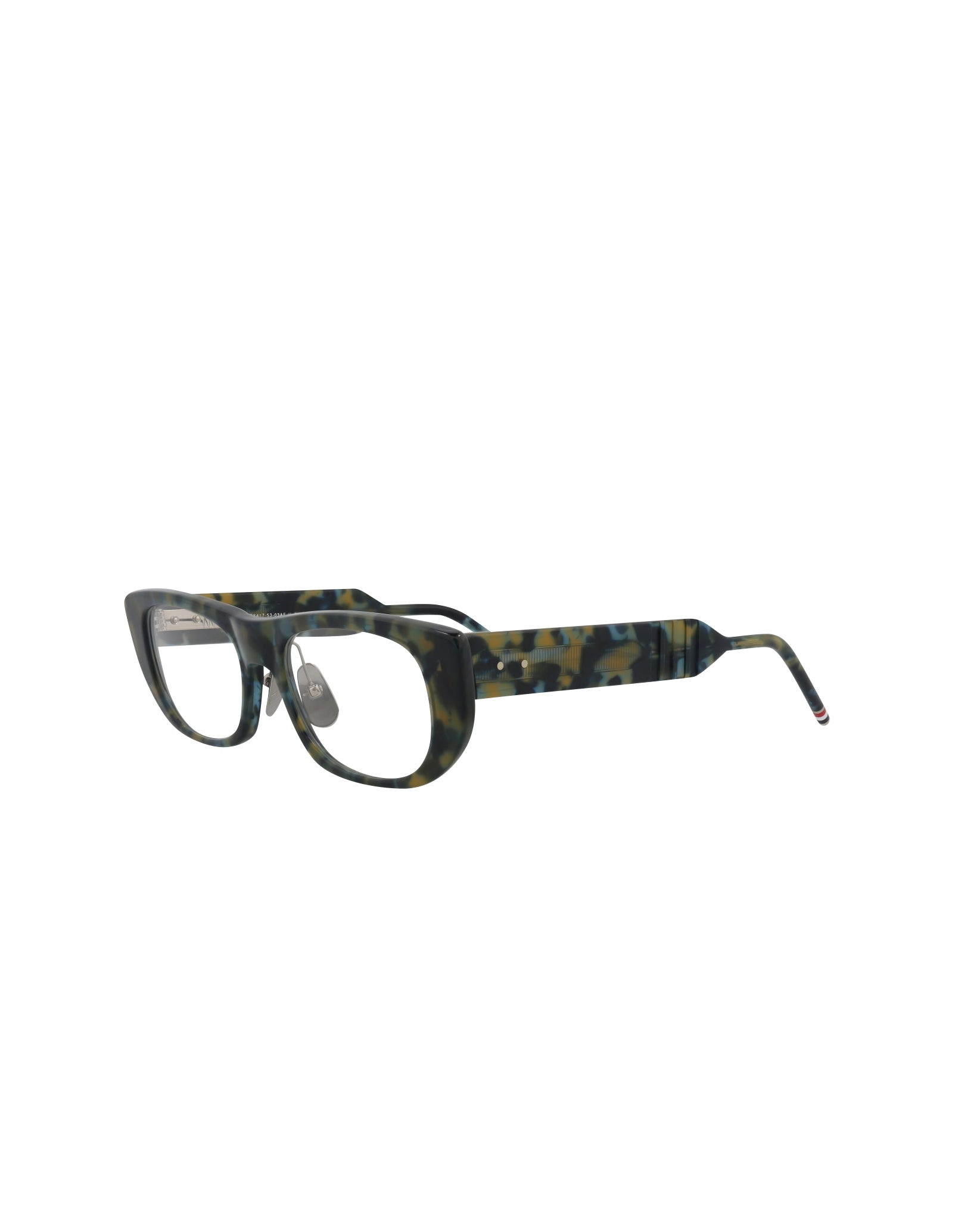 Thom Browne Unisex Novelty 53mm Navy Tortoise Eyeglasses TBX417-5303AF