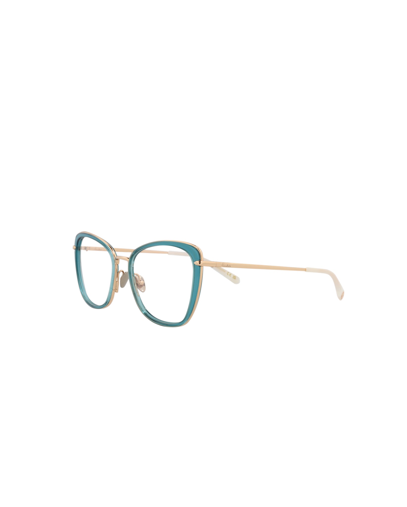 Pomellato Women's 53 mm Blue Gold Eyeglasses PM0084O-30008667-001