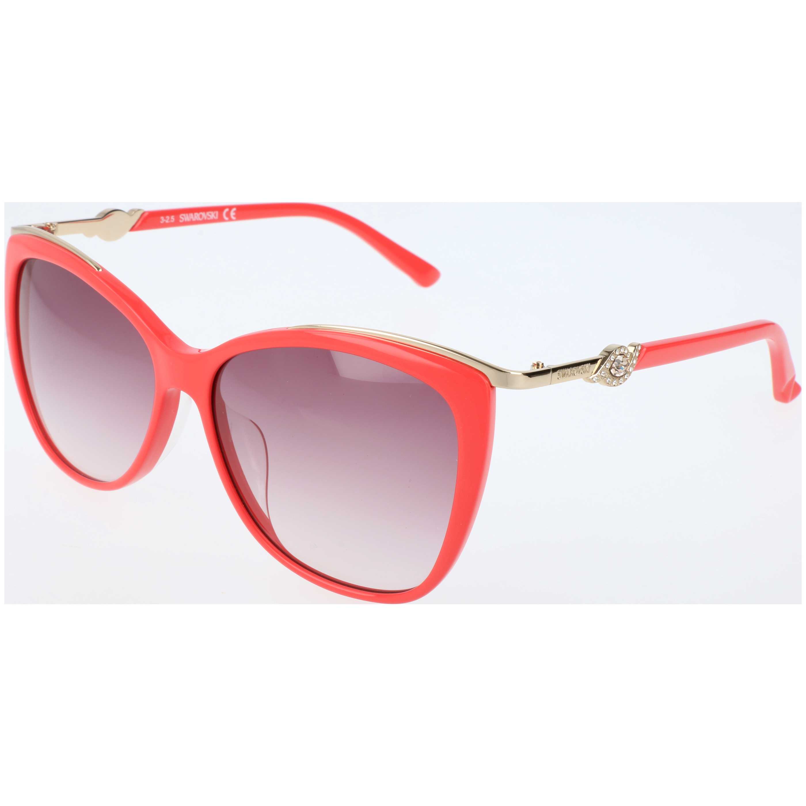 Swarovski Women's 57 mm Red Sunglasses SK0104F-5766F