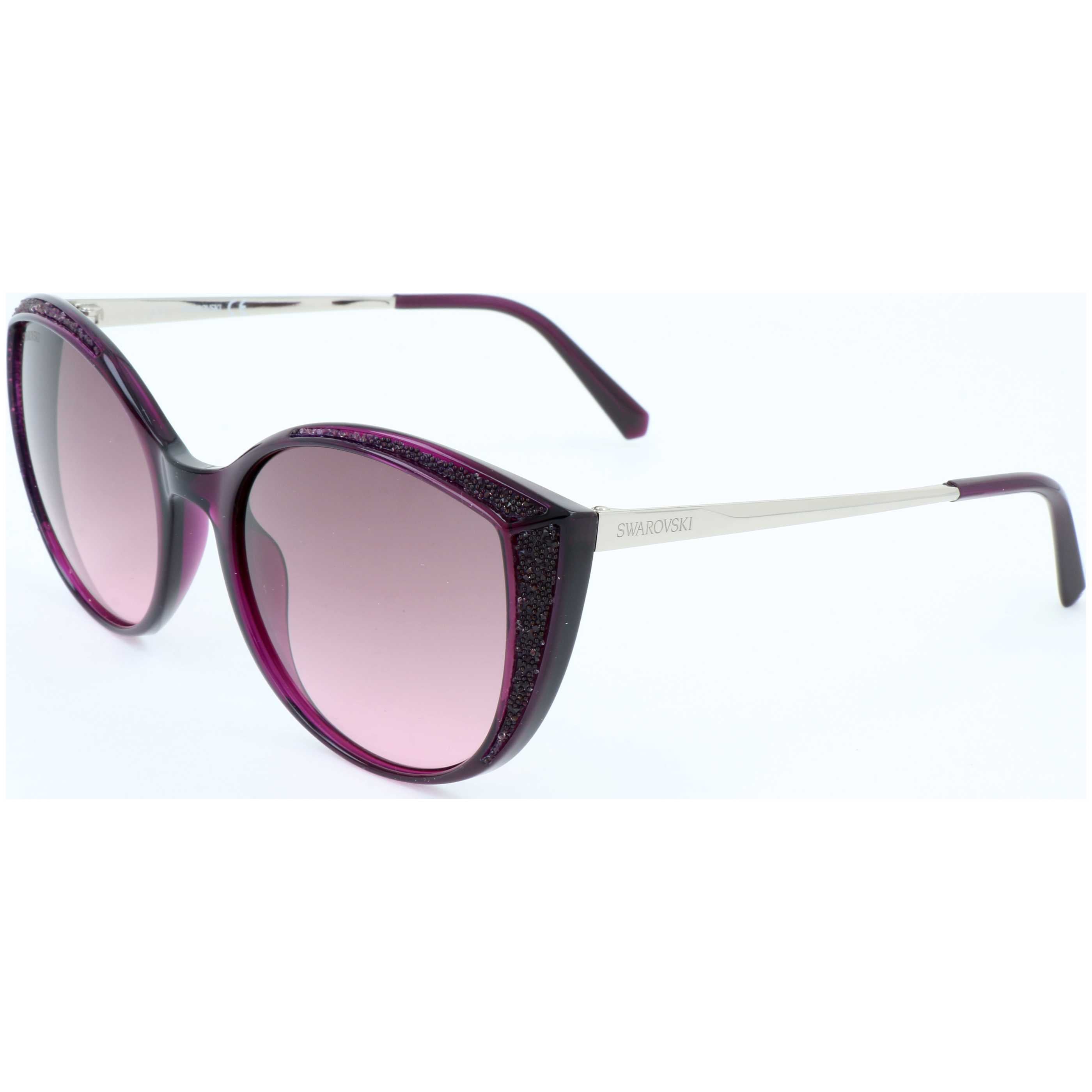Swarovski Women's 55 mm Shiny Lilac Sunglasses SK0168-78F