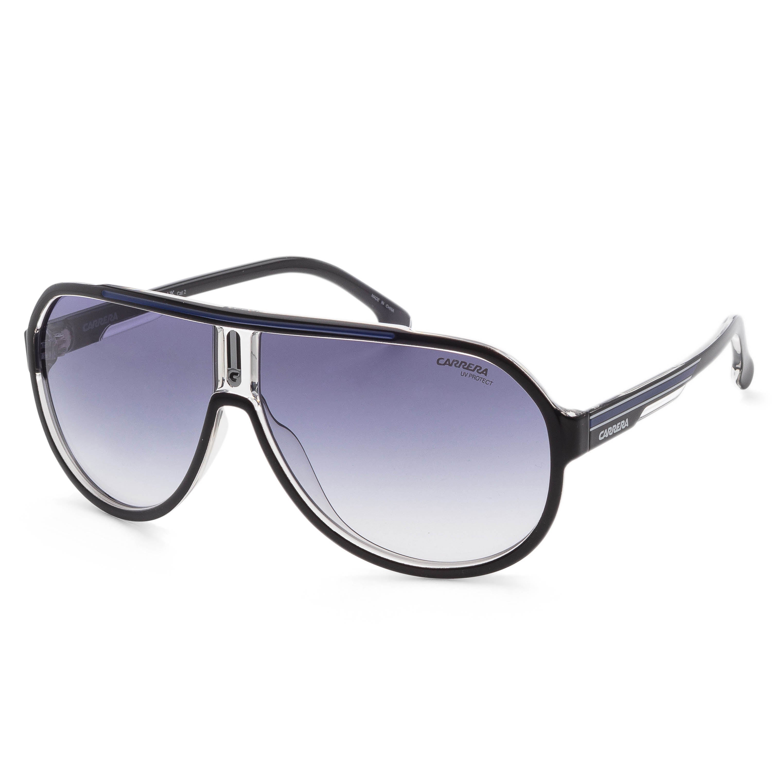 Carrera Men's 64mm Black Blue Sunglasses CA1057-S-D51-08