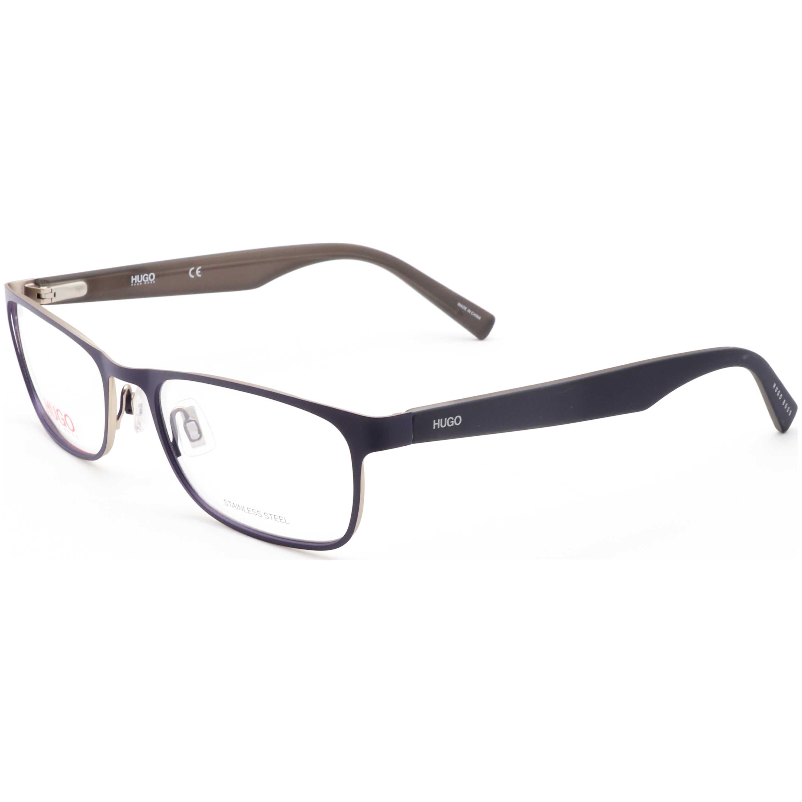 Hugo Boss Men's 54mm Matte Blue Grey Eyeglasses HG0209-4NZ-54