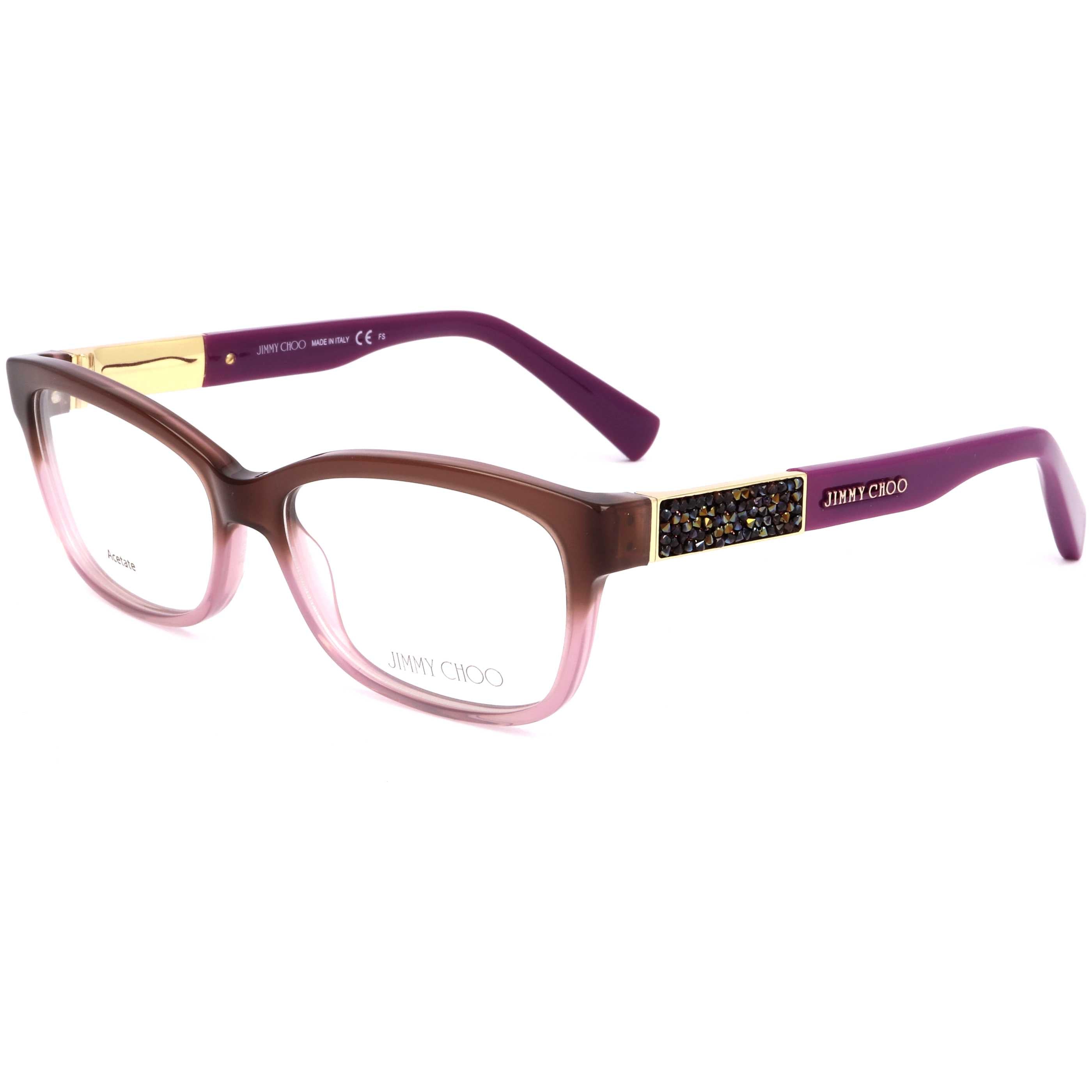 Jimmy Choo Women's 53mm Shaded Brown Pink Eyeglasses JC110-F1A-53