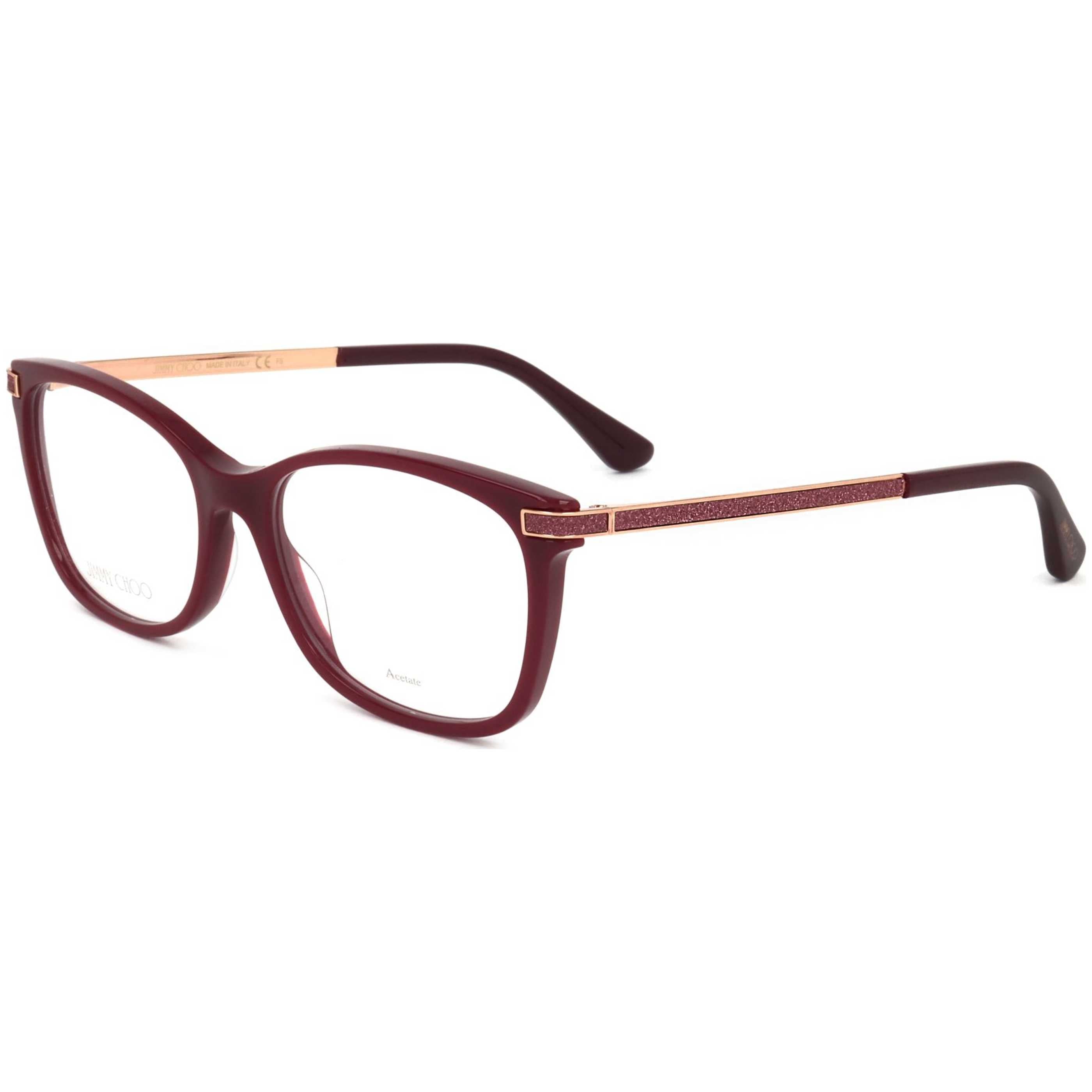 Jimmy Choo Women's 54mm Burgundy Eyeglasses JC269-LHF-54