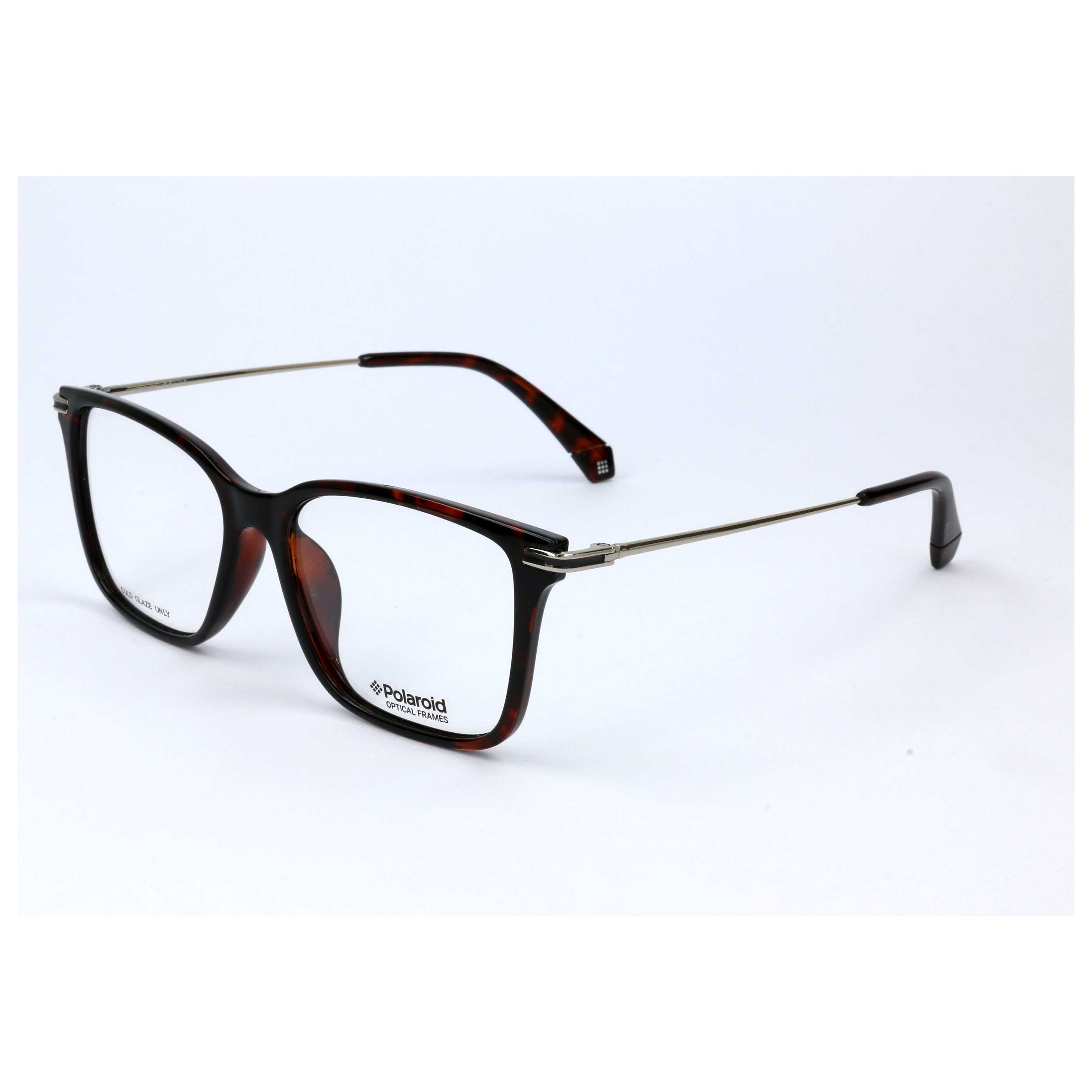 Polaroid Man 53mm Silver Havana Eyeglasses PLDD365-G-YL7-53
