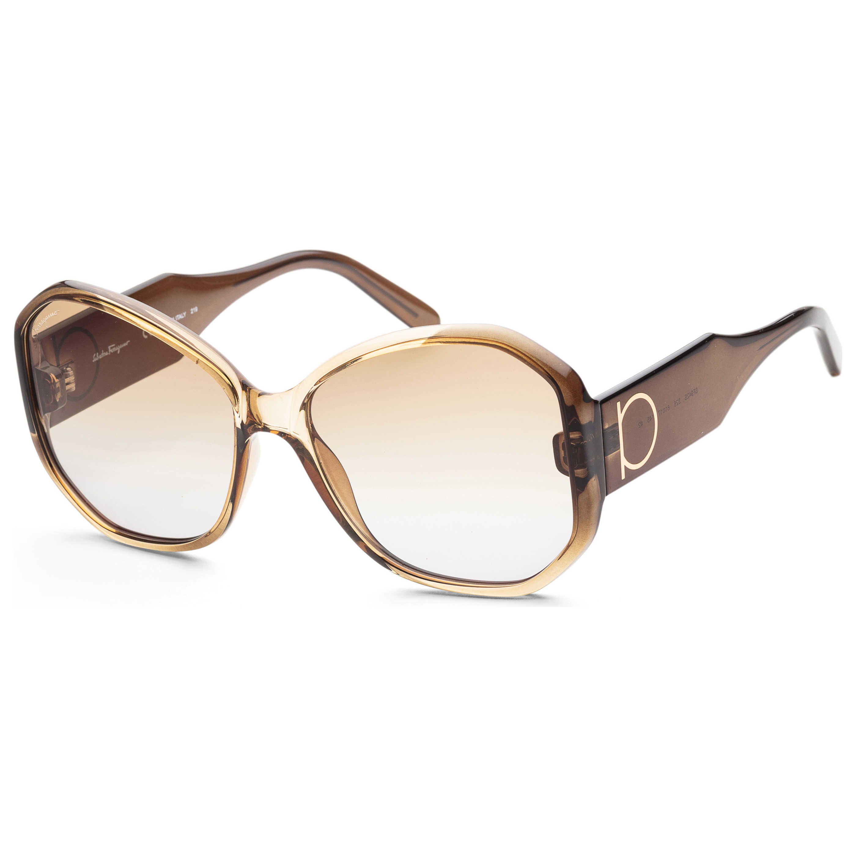 Ferragamo Women's Fashion 61mm Khaki Brown Gradient Sunglasses SF942S-6117326