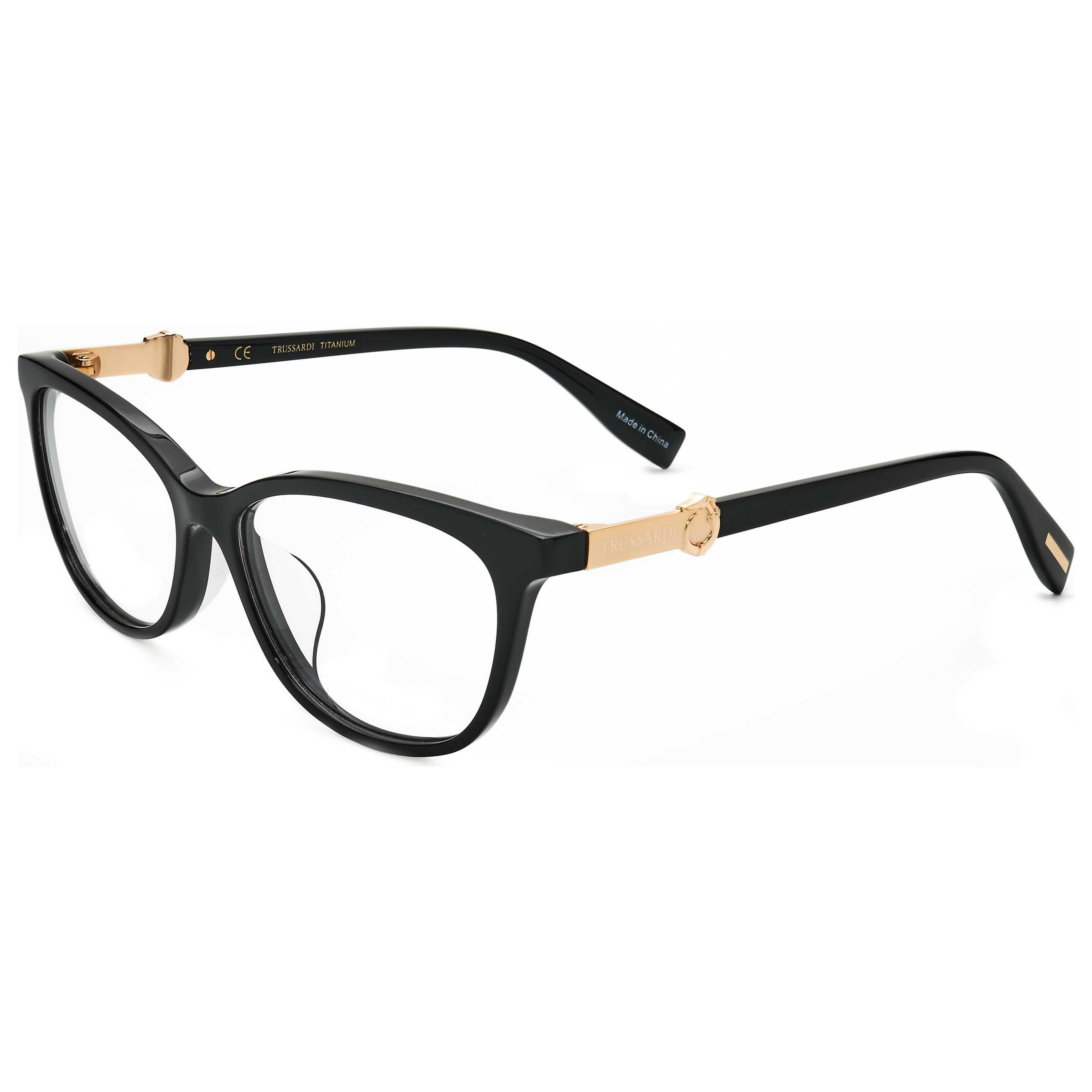 Trussardi Women's 54mm Black Eyeglasses VTR316F-700-54