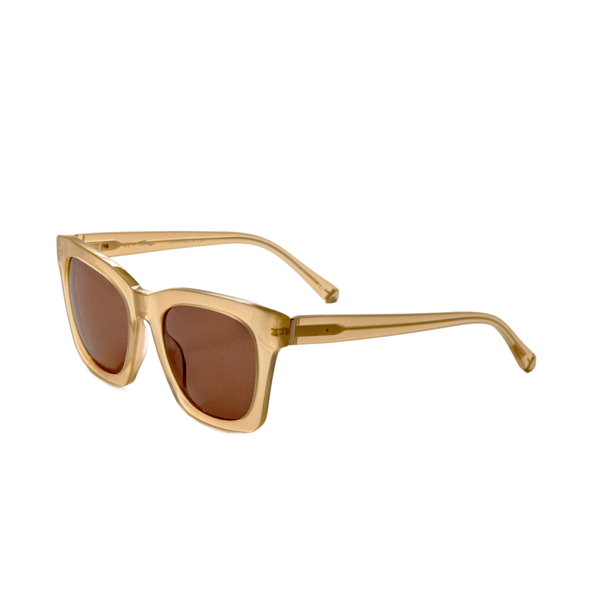 Kate Young Marley Women's 52mm Beige Sunglasses K546-CHA-52