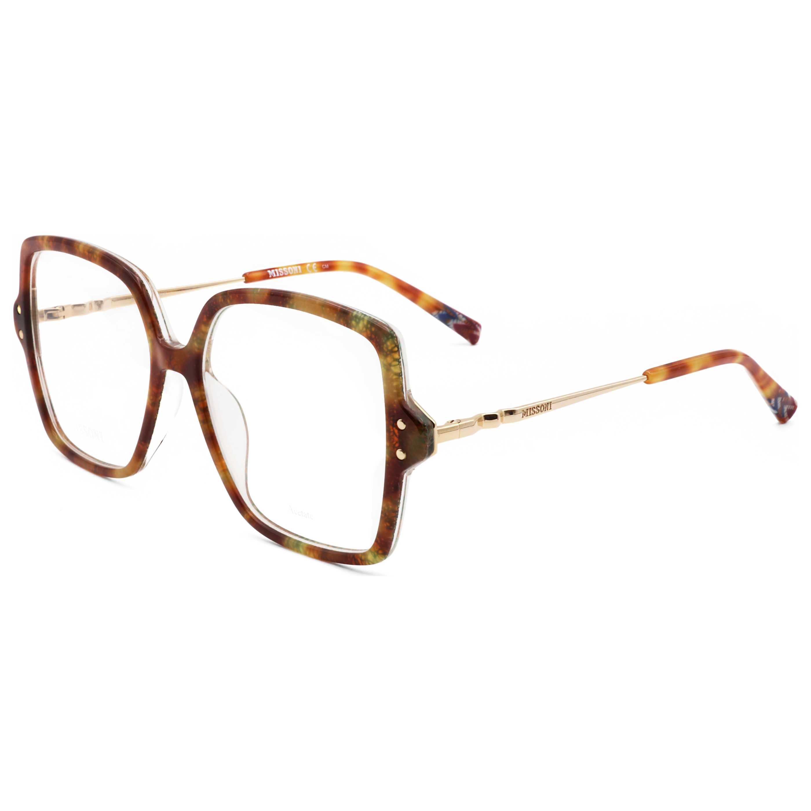 Missoni Woman 53mm Havana Pattern Green Eyeglasses MIS0005-2NL-53
