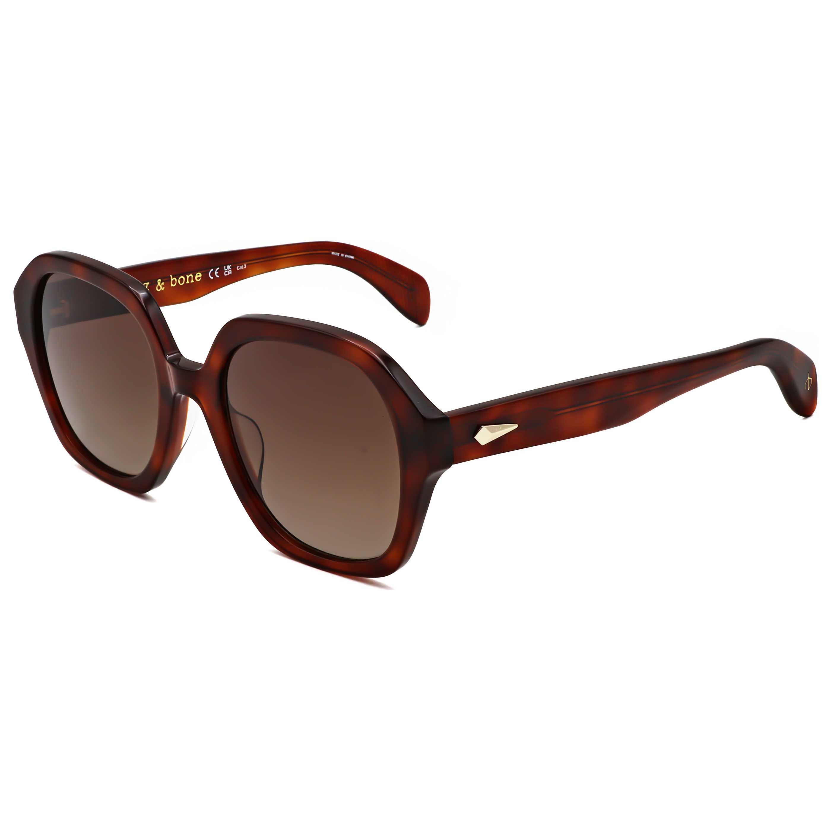 Rag & Bone Women's 53 mm Havana Brown Sunglasses RNB1063-S-9N4-53