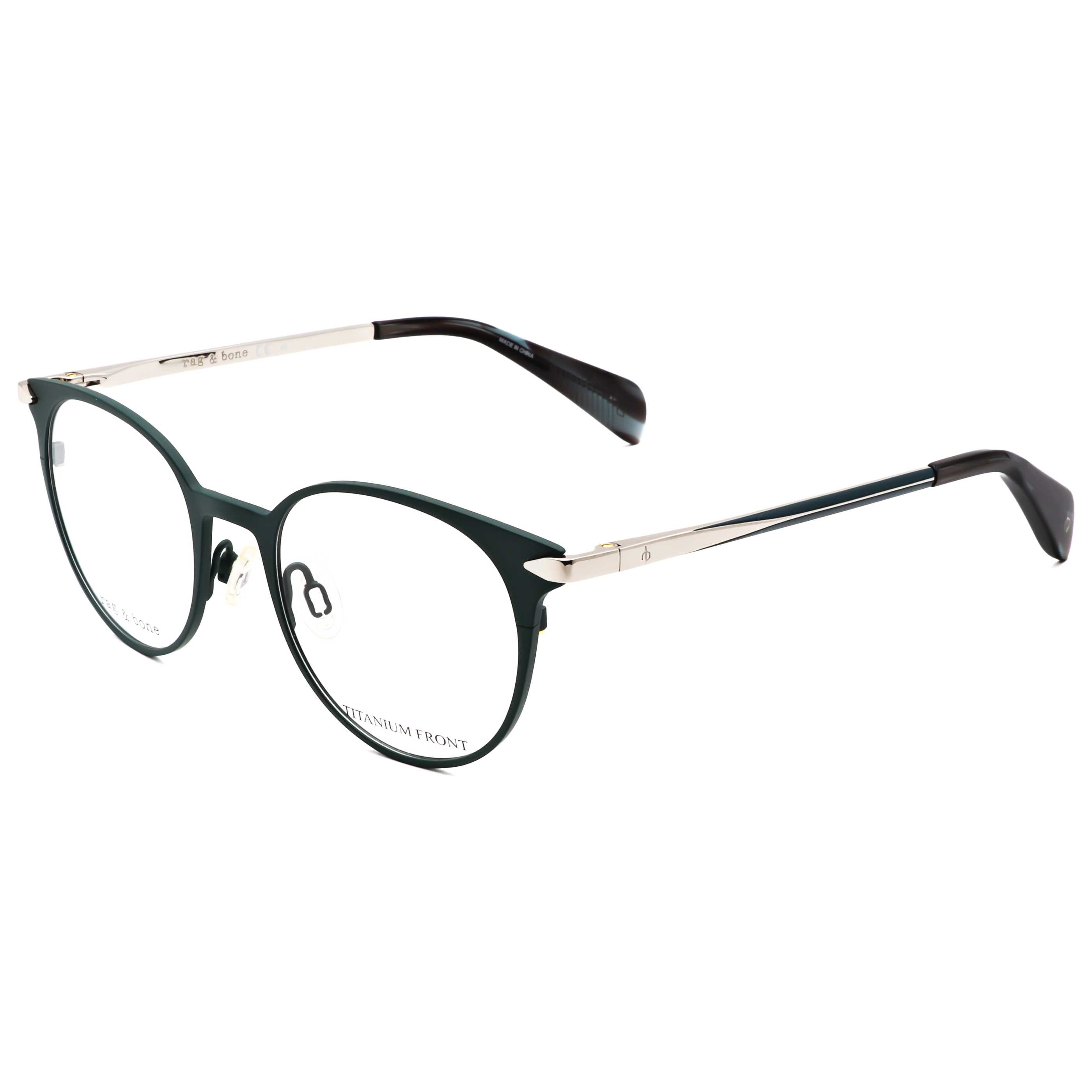 Rag & Bone Women's 48mm Matte Blue Palladium Eyeglasses RNB3011-0JI-48