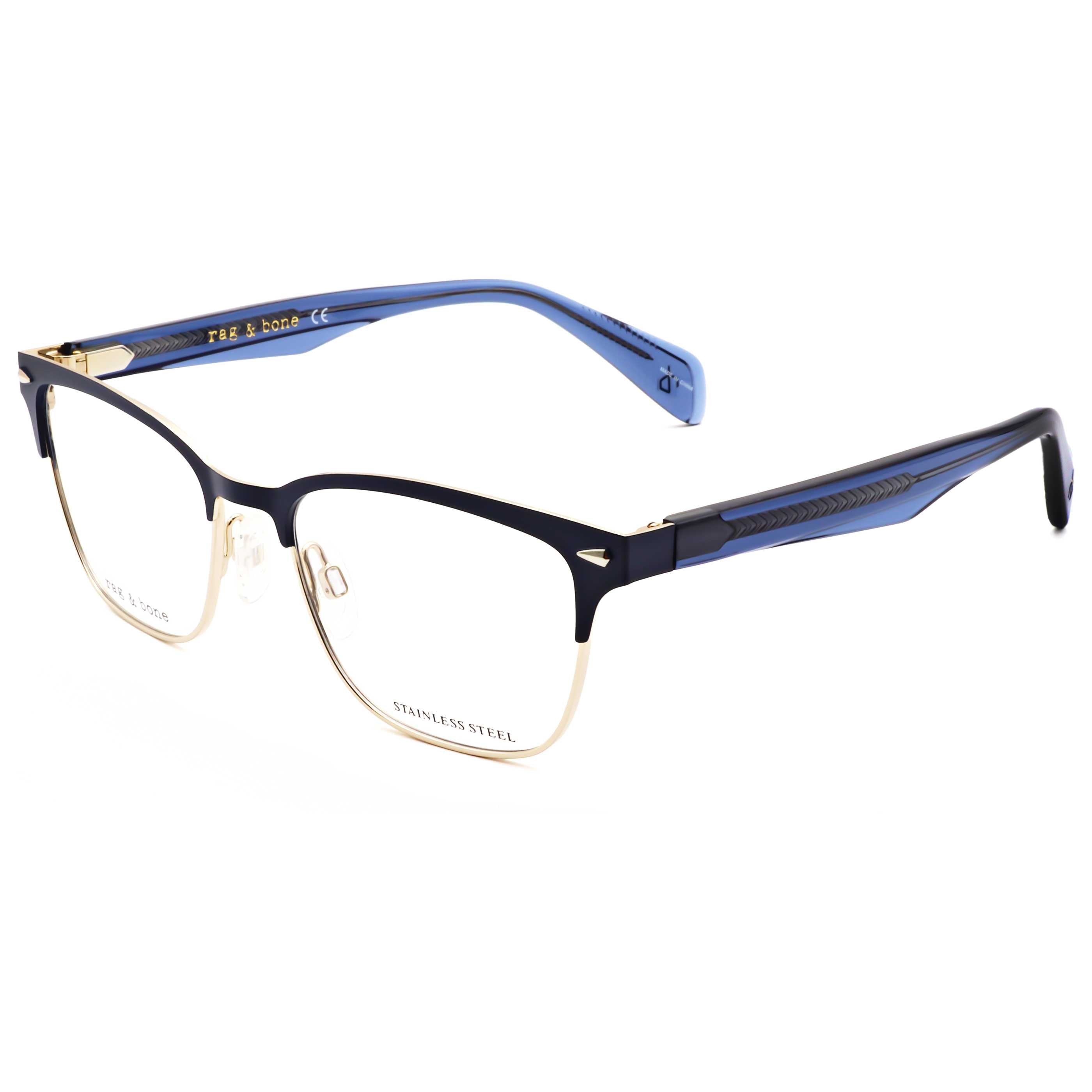 Rag & Bone Women's 51 mm Blue Eyeglasses RNB3022-PJP-51