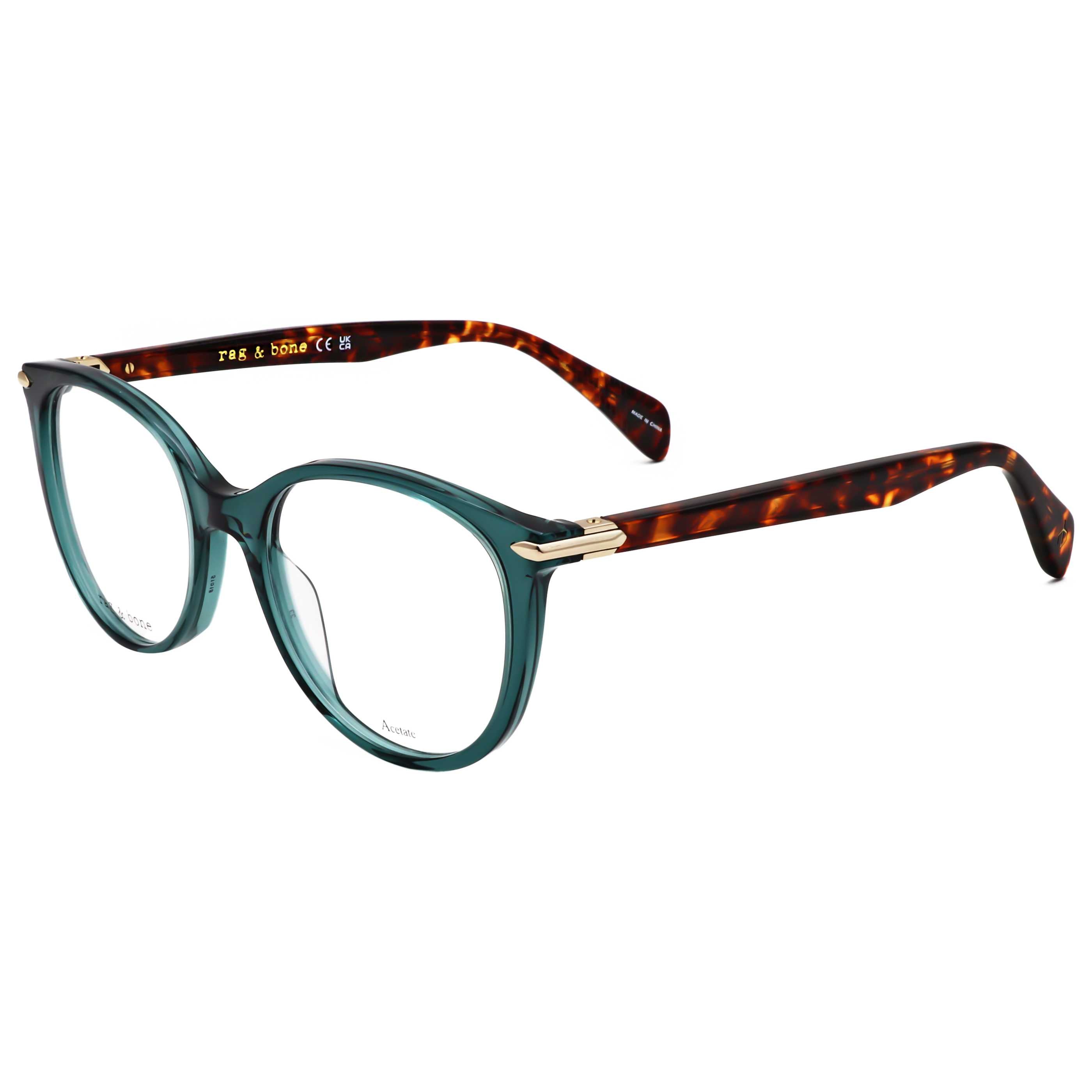 Rag & Bone Women's 51 mm Teal Eyeglasses RNB3023-ZI9-51