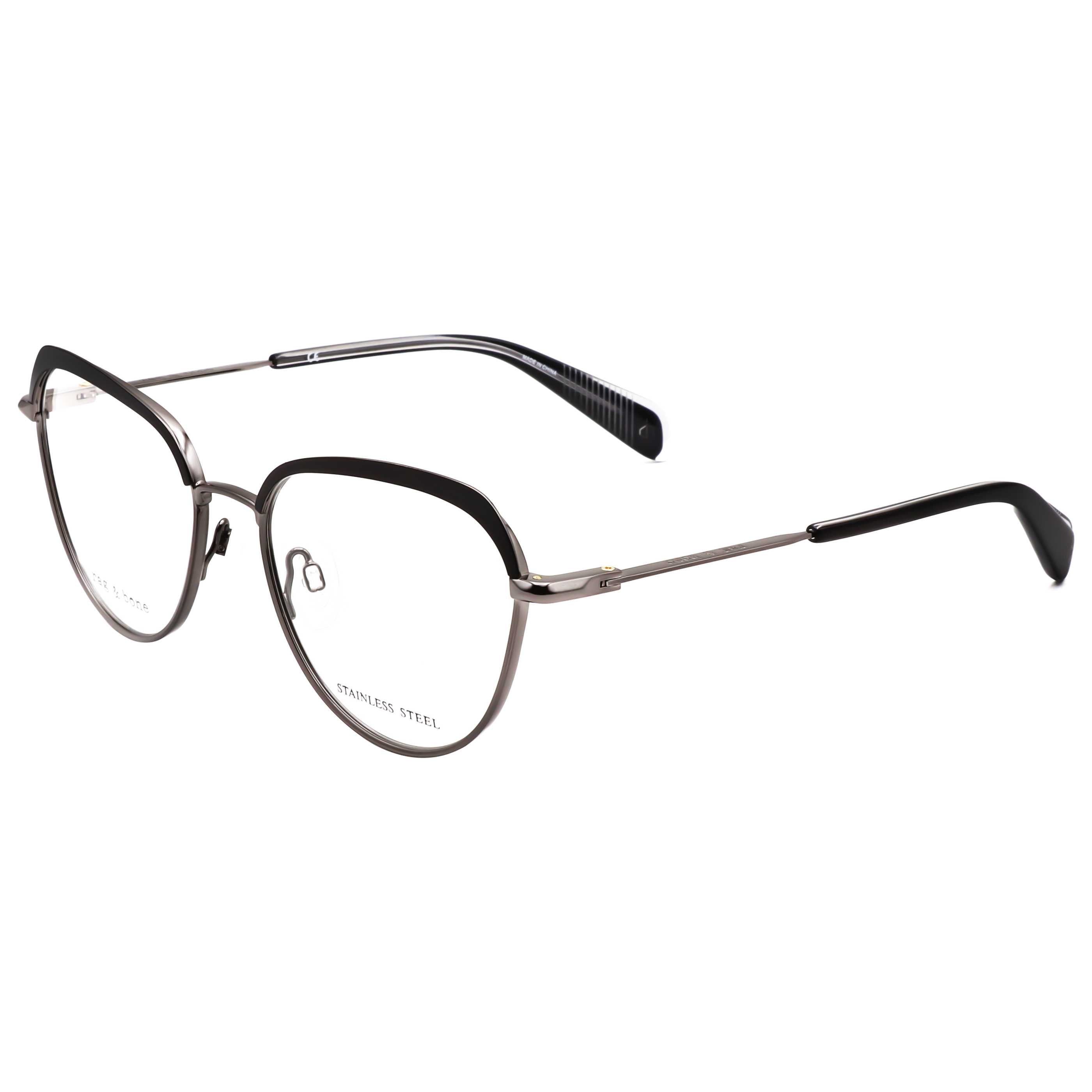 Rag & Bone Women's 52 mm Black Dark Ruthenium Eyeglasses RNB3030-G-ANS-52