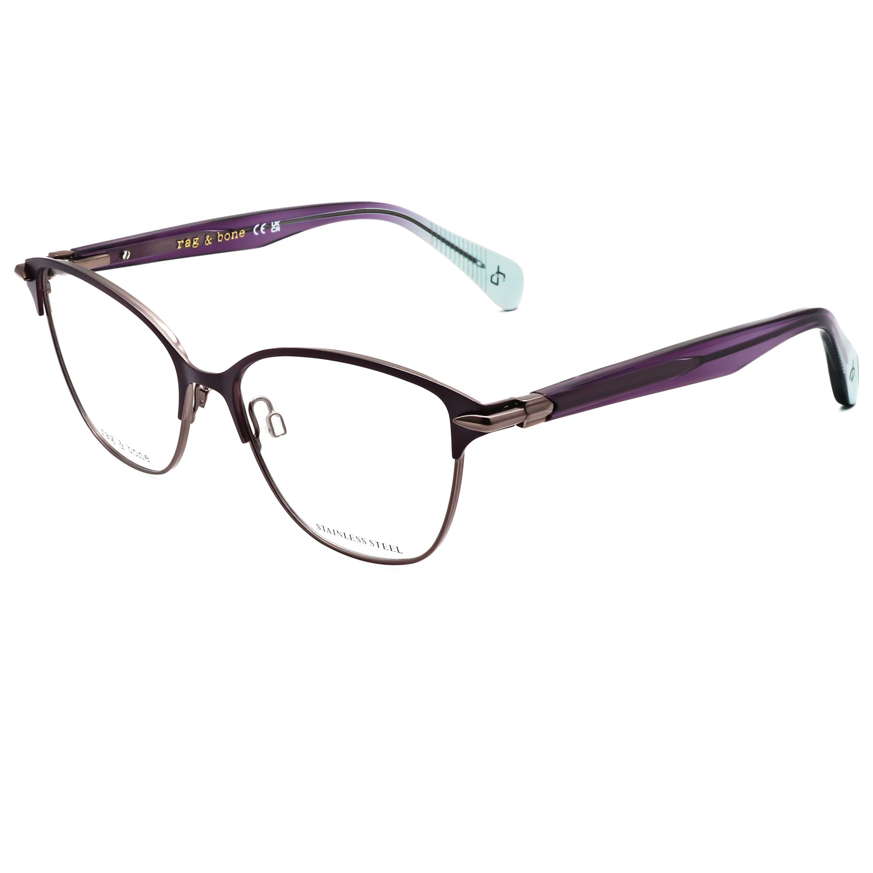 Rag & Bone Women's 54 mm Violet Eyeglasses RNB3049-B3V-54