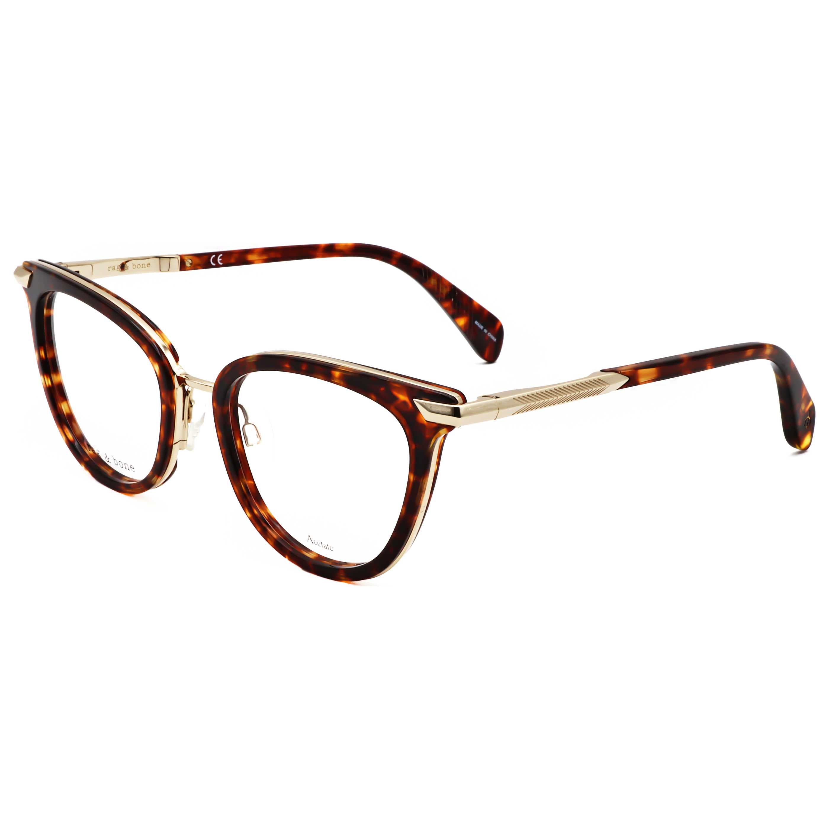 Rag & Bone Women's 51 mm Havana Eyeglasses RNB3051-G-086-51