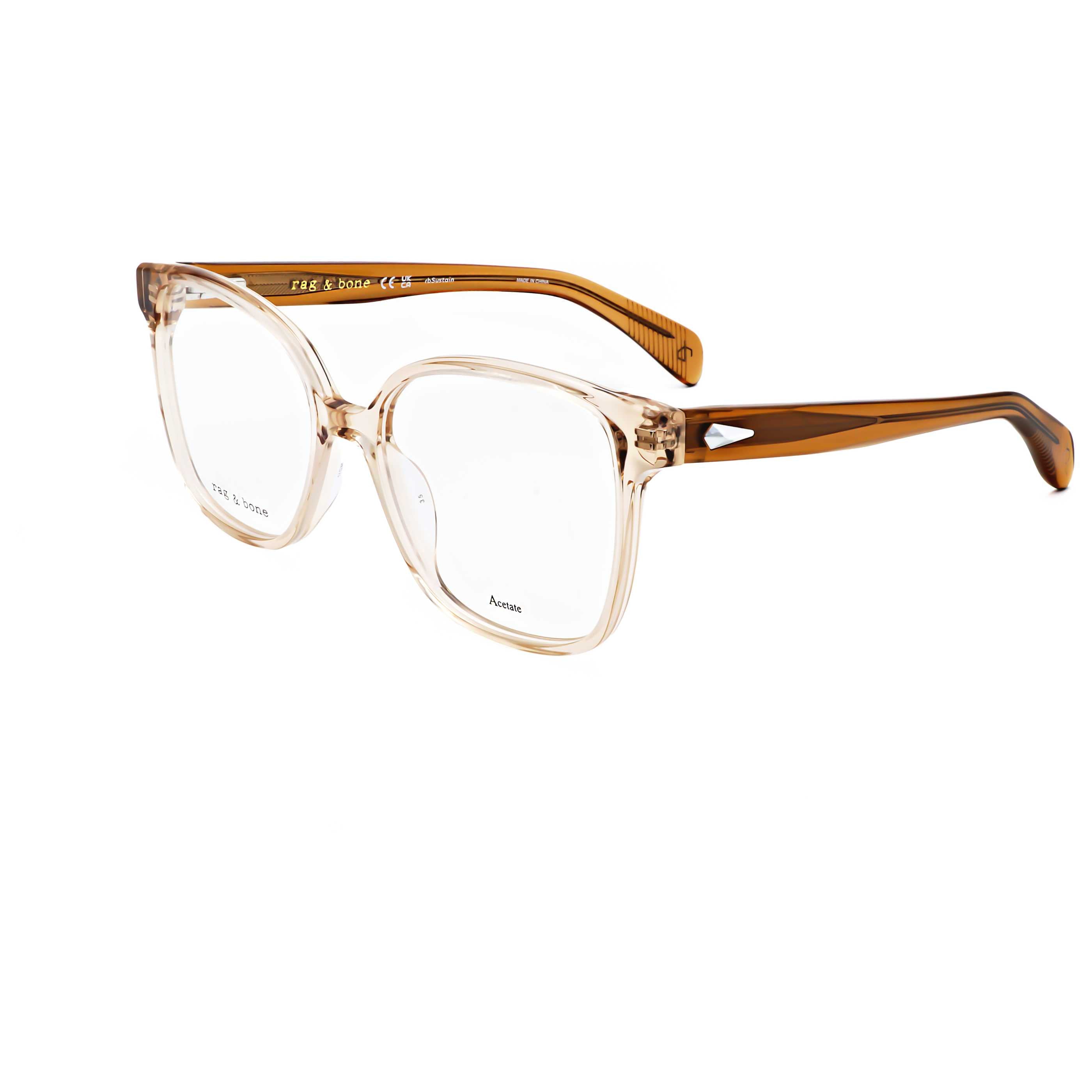 Rag & Bone Women's 54mm Beige Eyeglasses RNB3053-10A-54