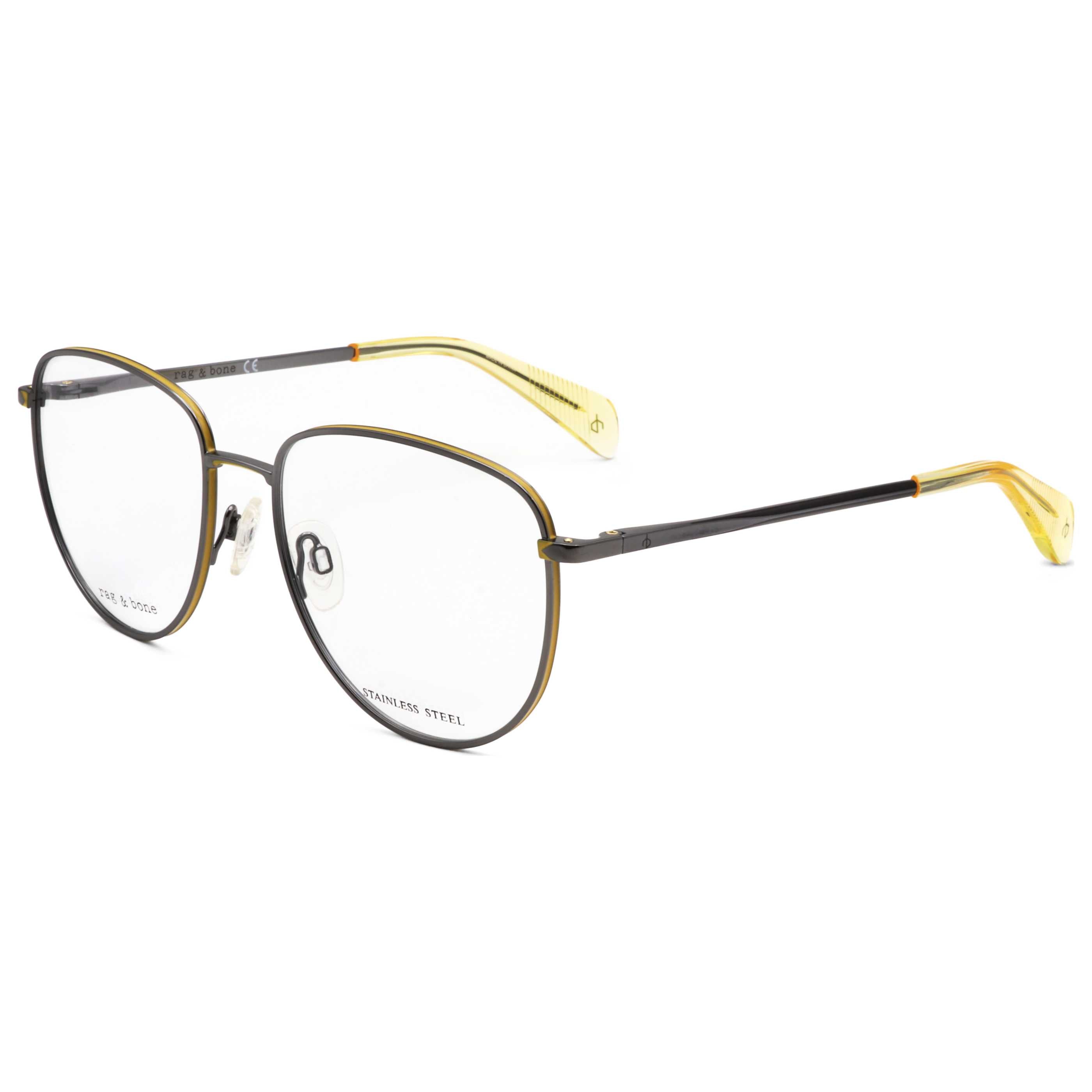 Rag & Bone Men's 56 mm Dark Ruthenium Eyeglasses RNB7017-KJ1-56