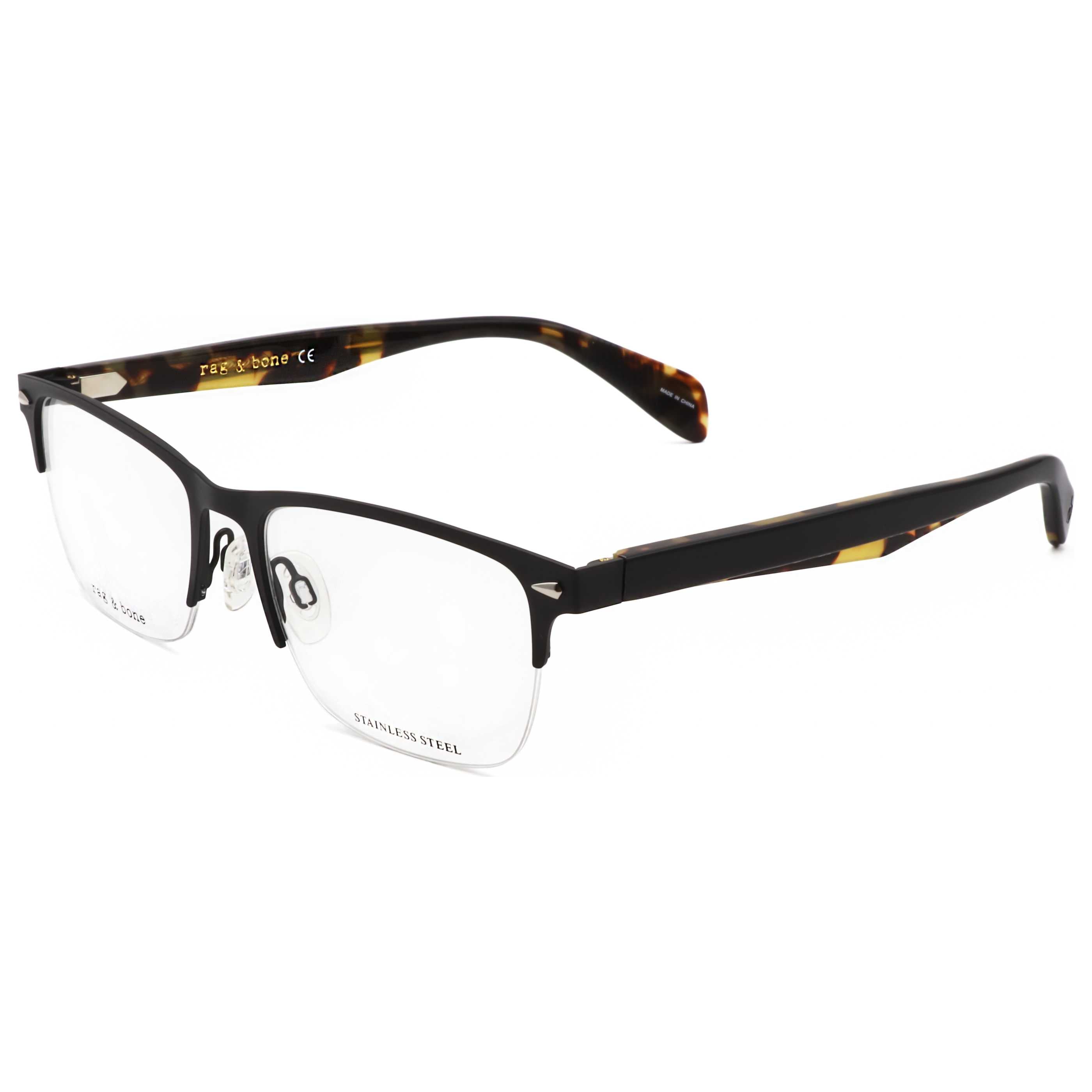 Rag & Bone Men's 54mm Matte Black Eyeglasses RNB7019-003-54
