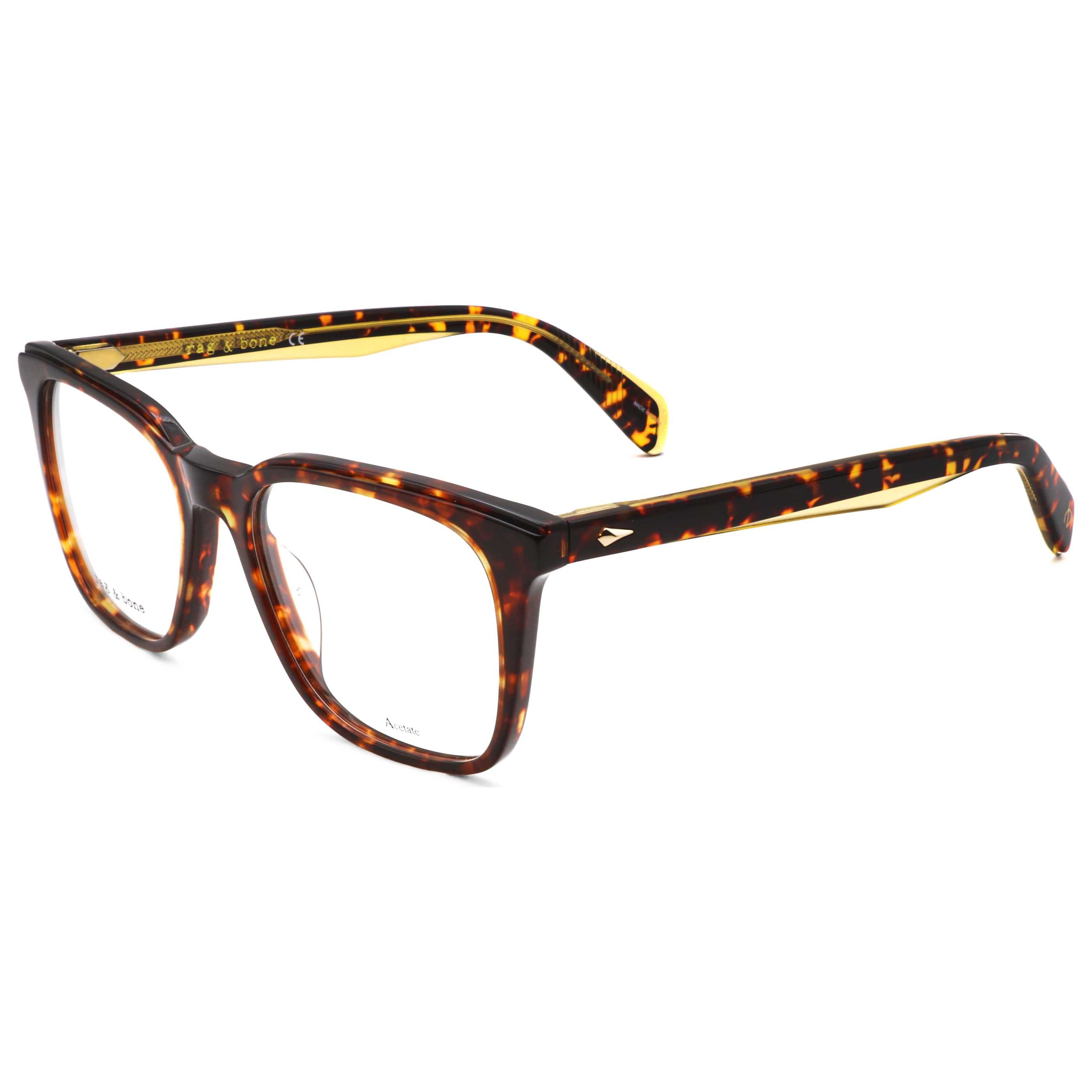 Rag & Bone Men's 53 mm Beige Havana Eyeglasses RNB7026-G-XNZ-53