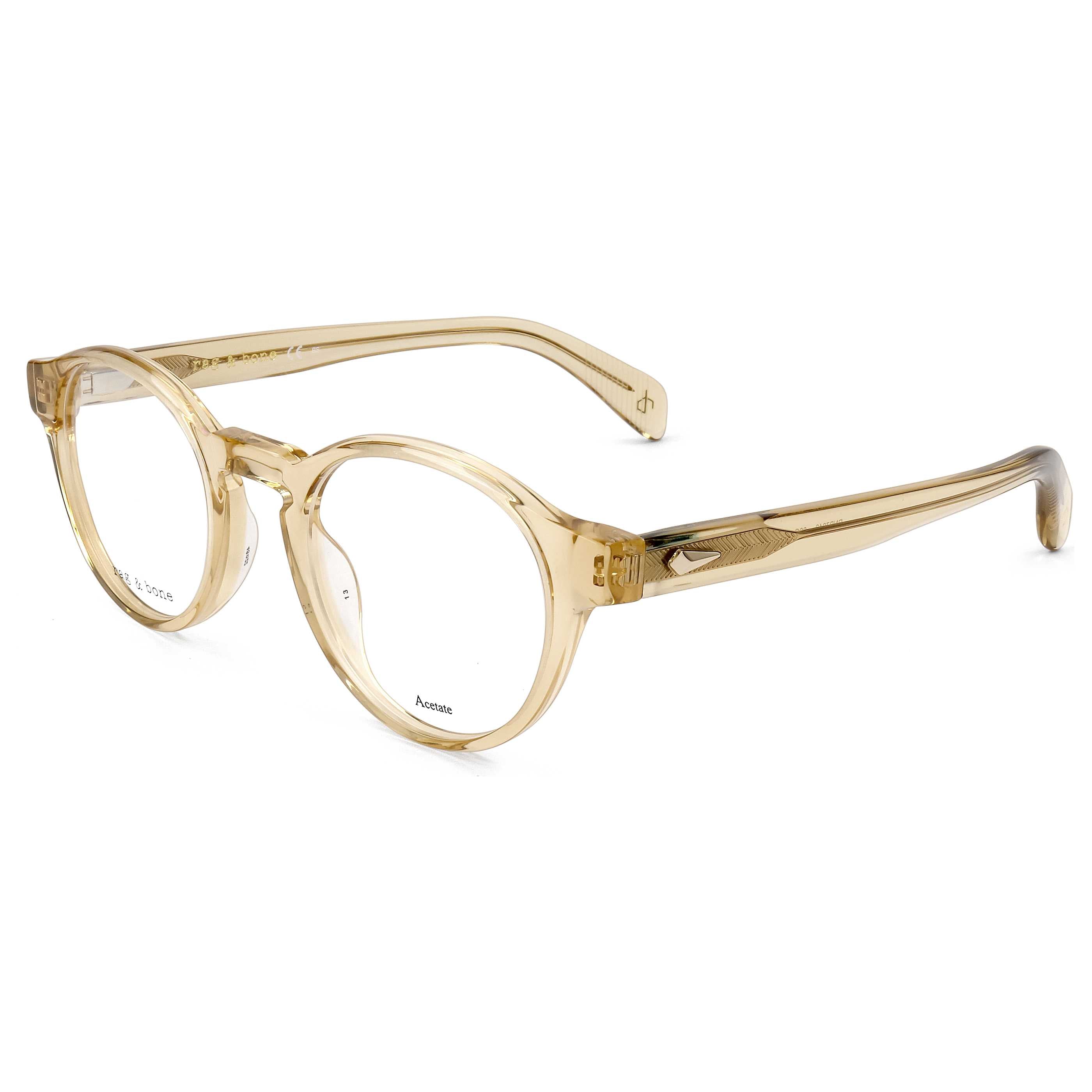 Rag & Bone Men's 48 mm Brown Eyeglasses RNB7042-09Q-48