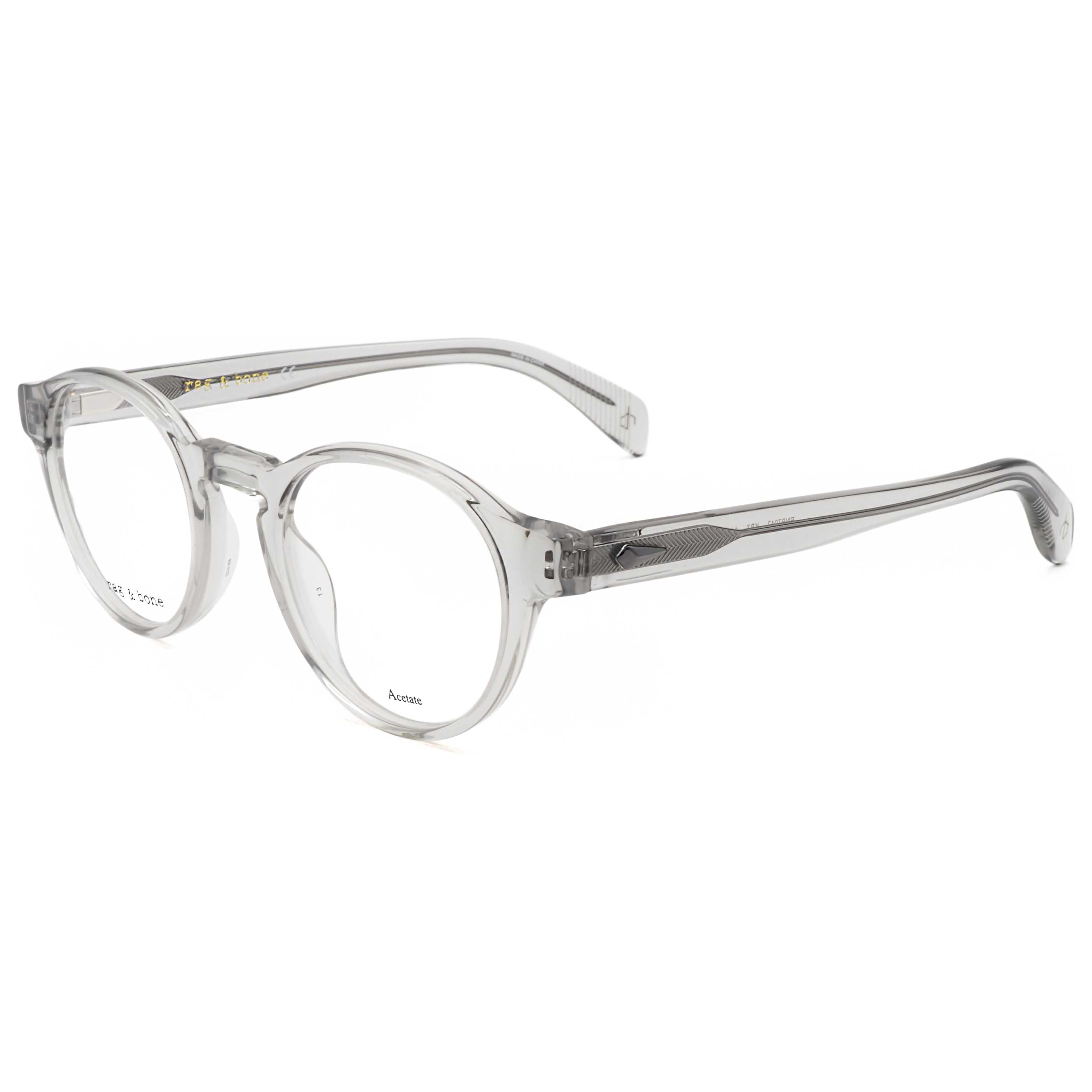 Rag & Bone Men's 48mm Grey Eyeglasses RNB7042-KB7-48