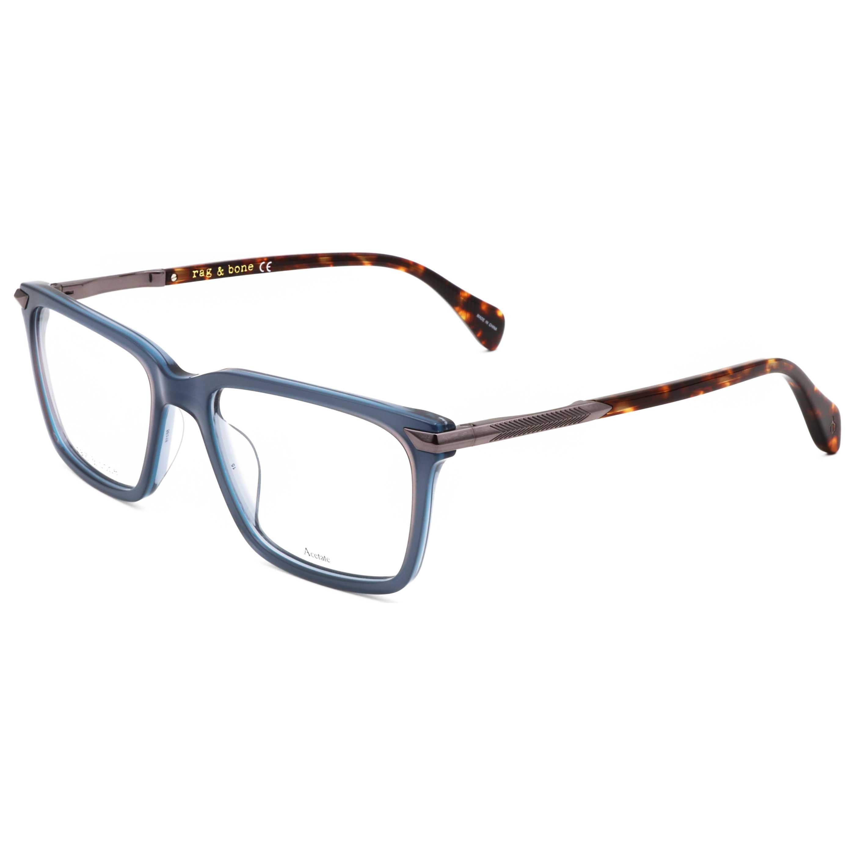Rag & Bone Men's 56mm Blue Eyeglasses RNB7043-PJP-56