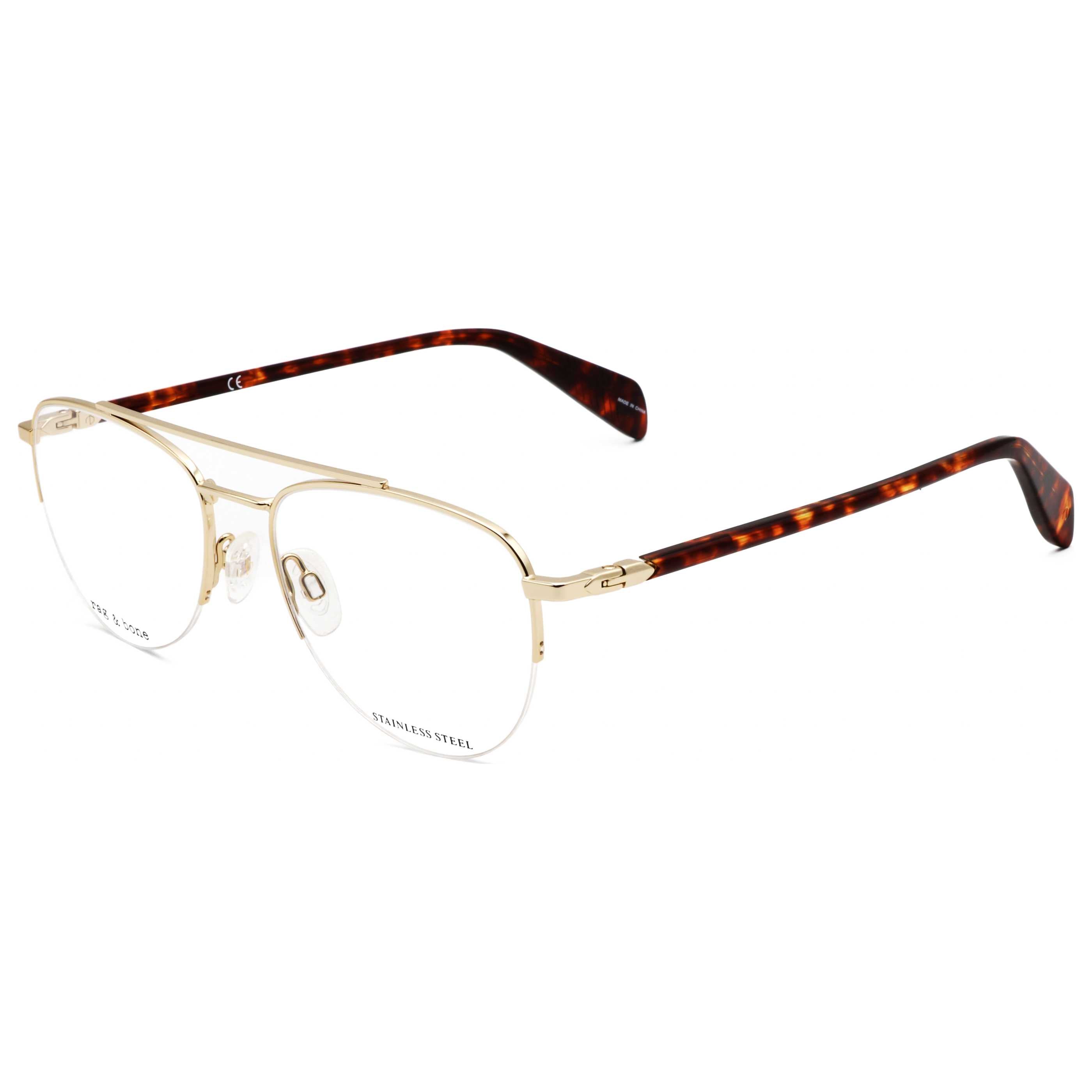 Rag & Bone Men's 54 mm Gold Eyeglasses RNB7054-G-J5G-54