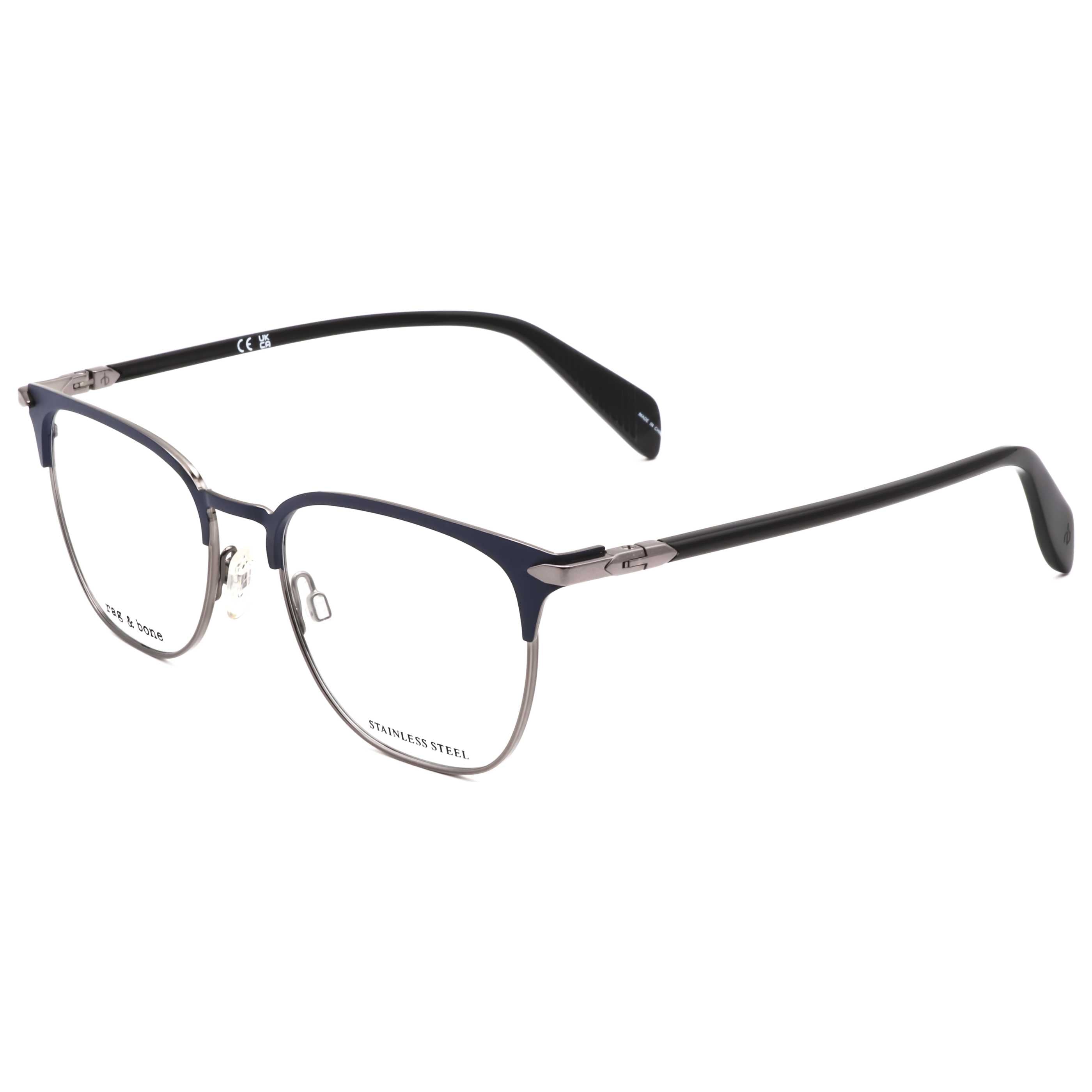 Rag & Bone Men's 53mm Matte Blue Eyeglasses RNB7057-G-FLL-53