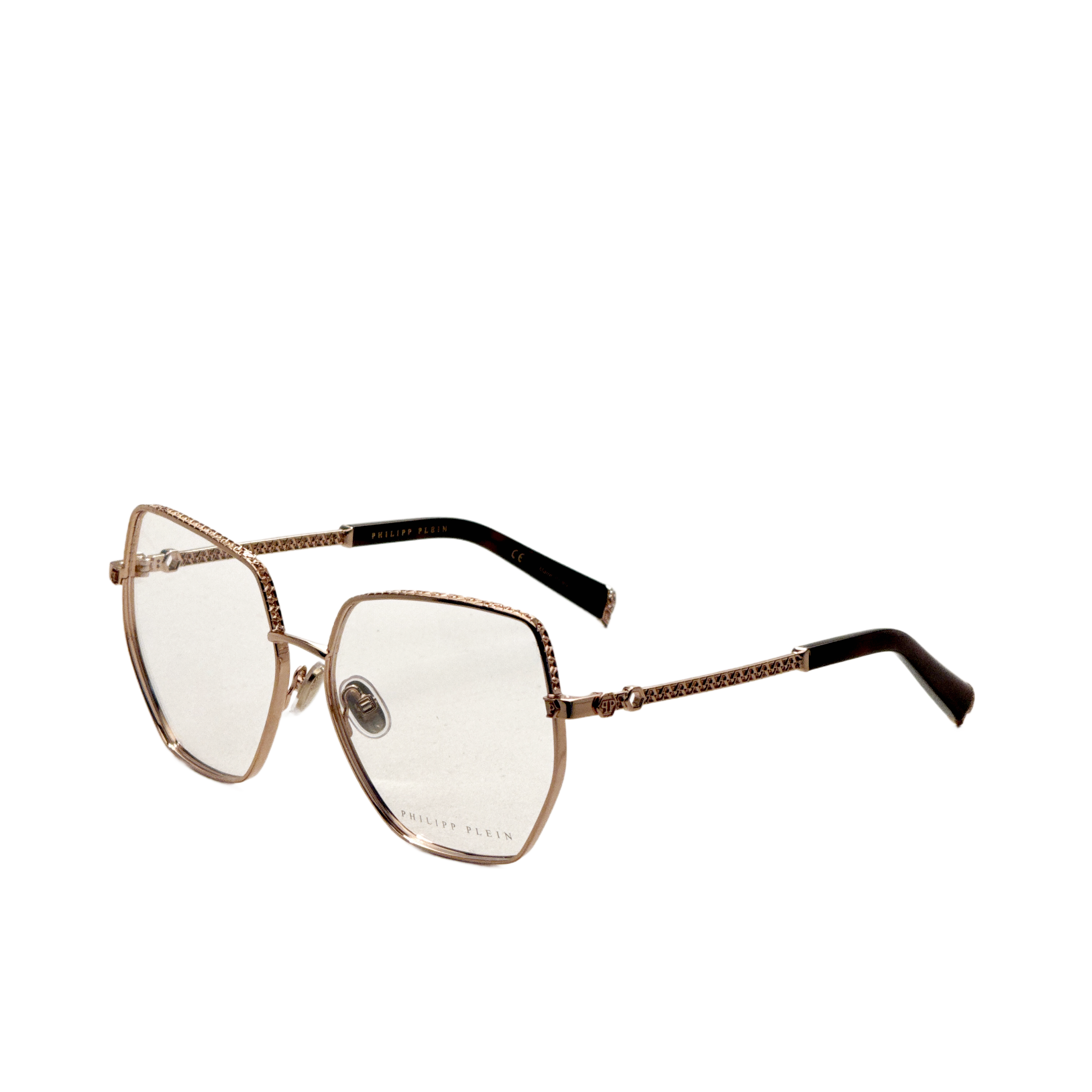 Philipp Plein Women's 57mm Shiny Copper Gold Eyeglasses VPP054S5708FC