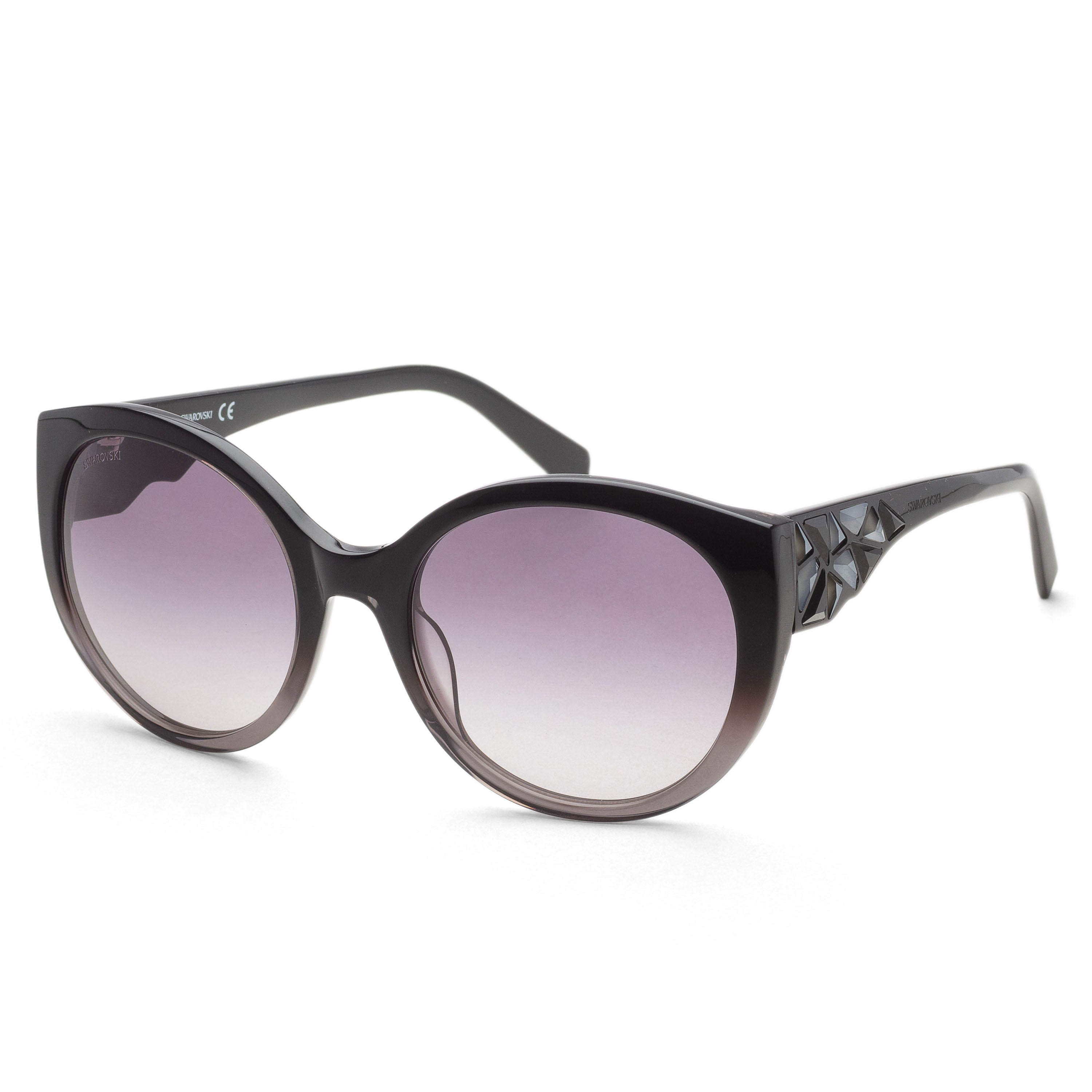 Swarovski Women's 57 mm Black Grey Gradient Sunglasses SK-0174-20B