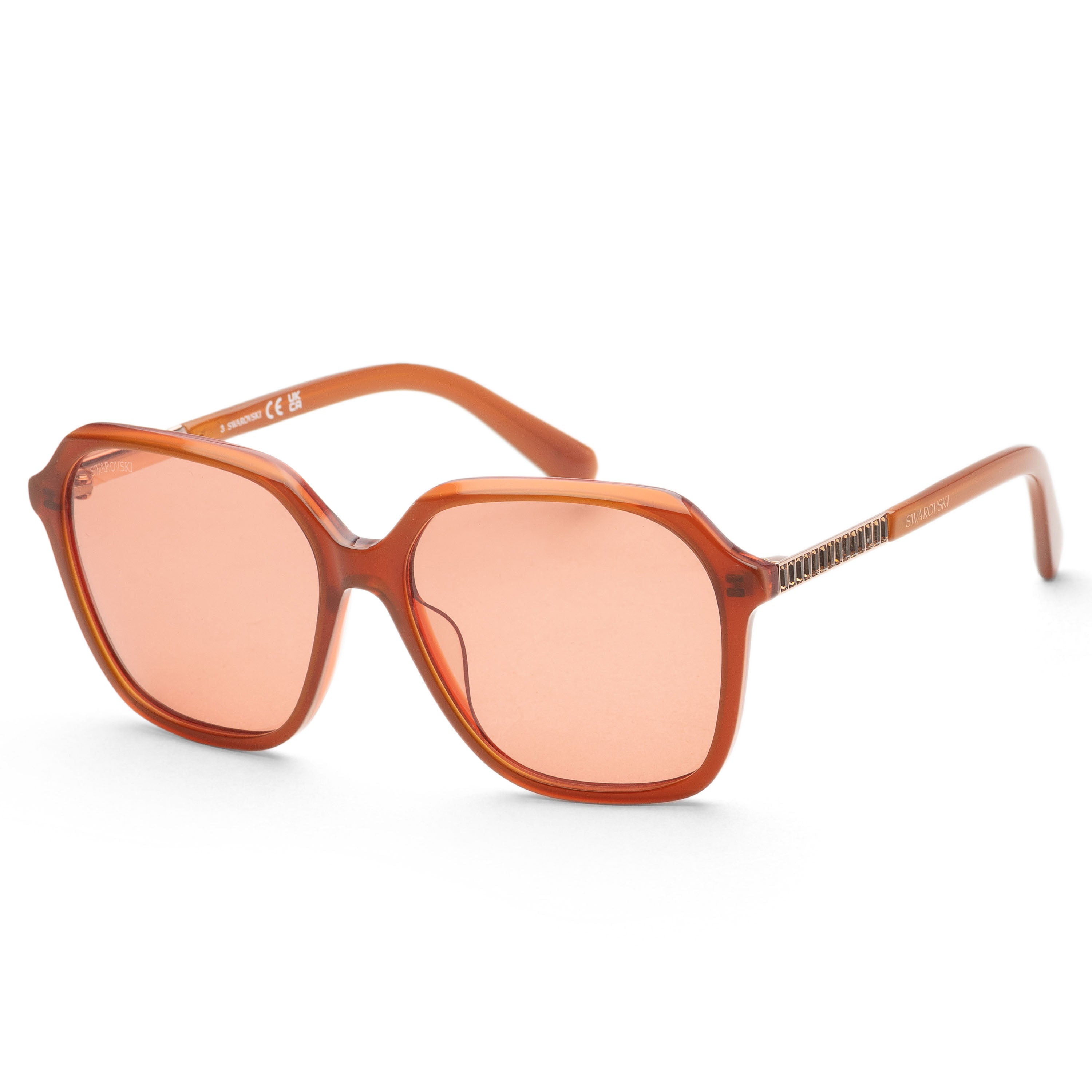Swarovski Women's 56 mm Orange Sunglasses SK0390-5642J