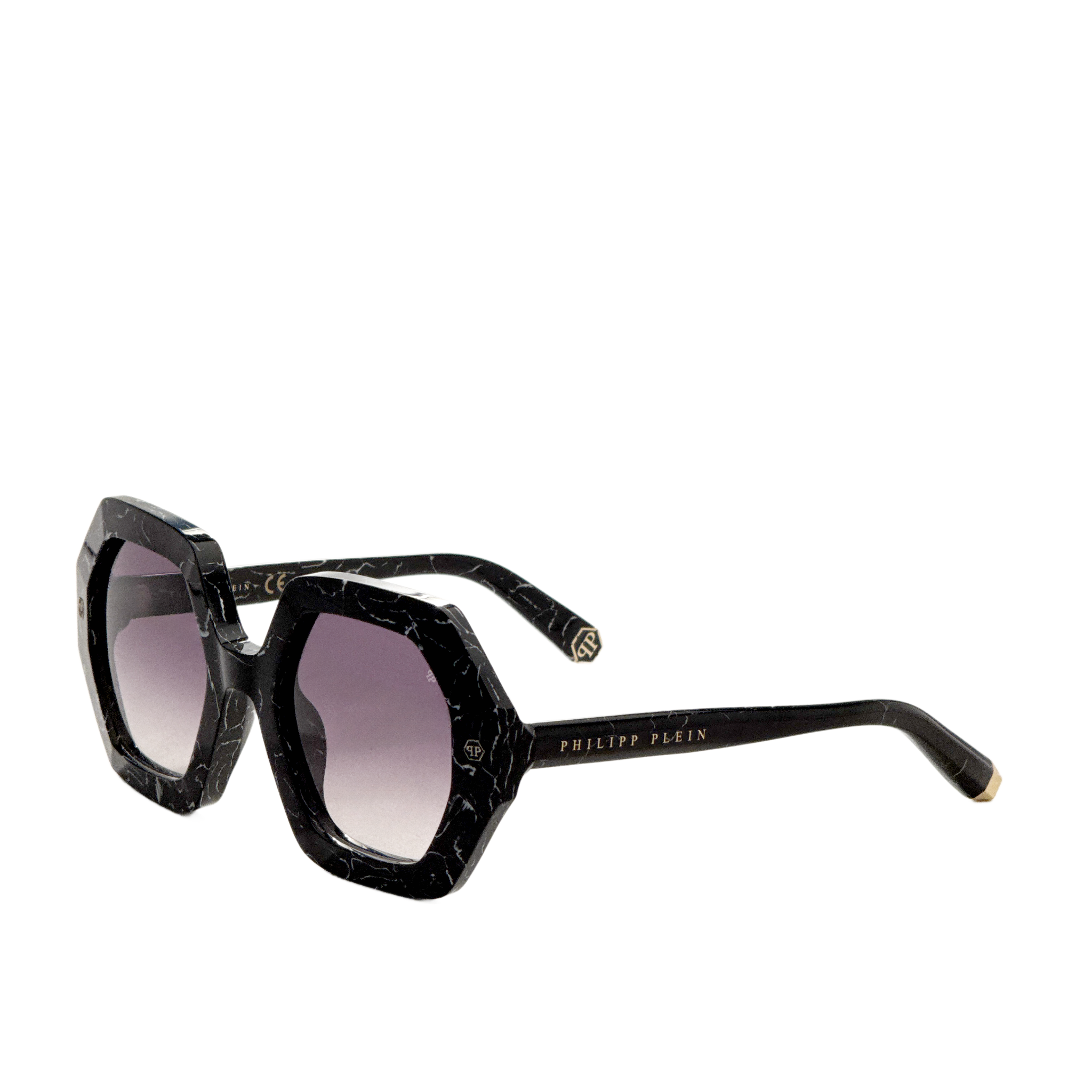 Philipp Plein Women's 53mm Marbled Black Sunglasses SPP039M530869