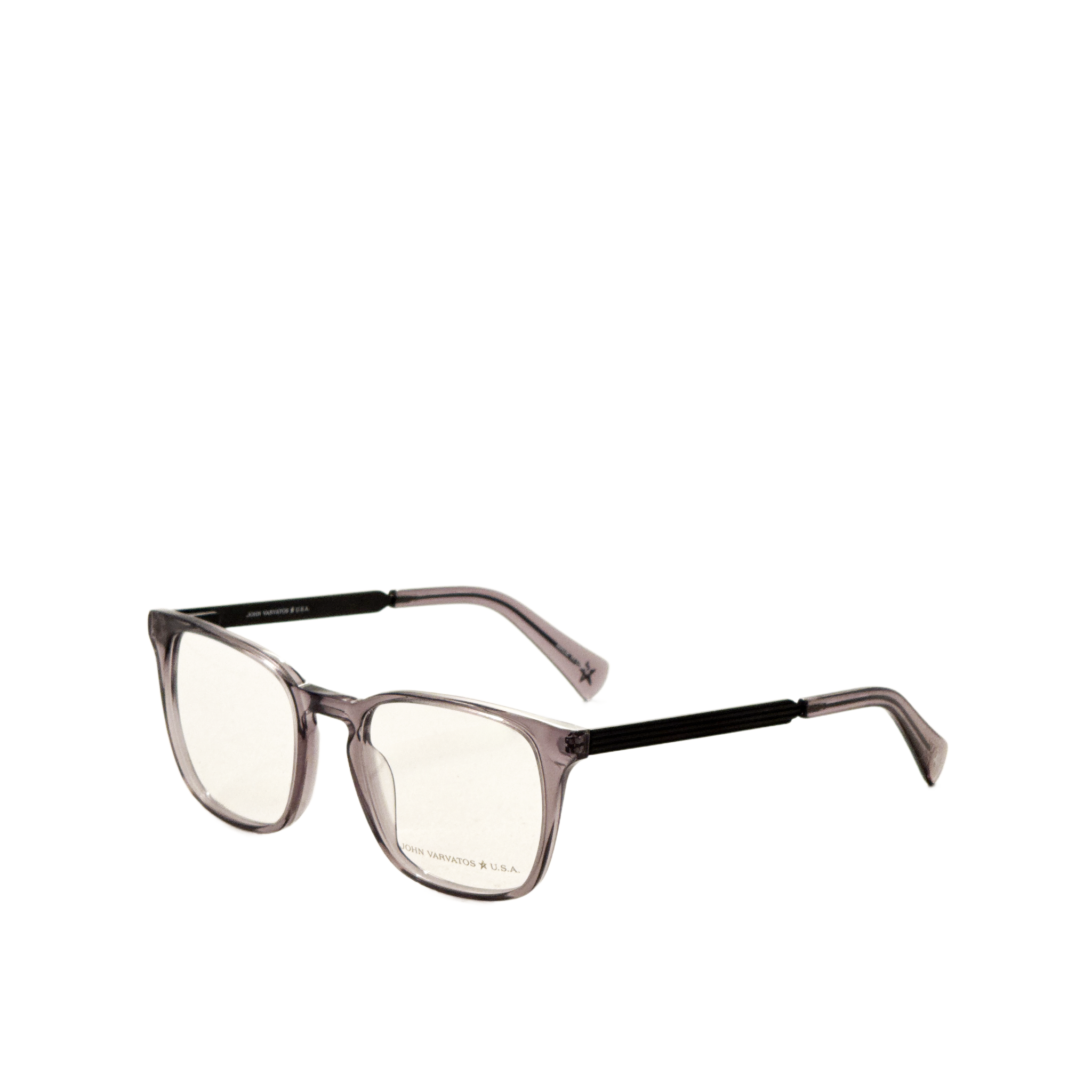 John Varvatos Men's 53mm Crystal Grey Eyeglasses VJVC012516A7W