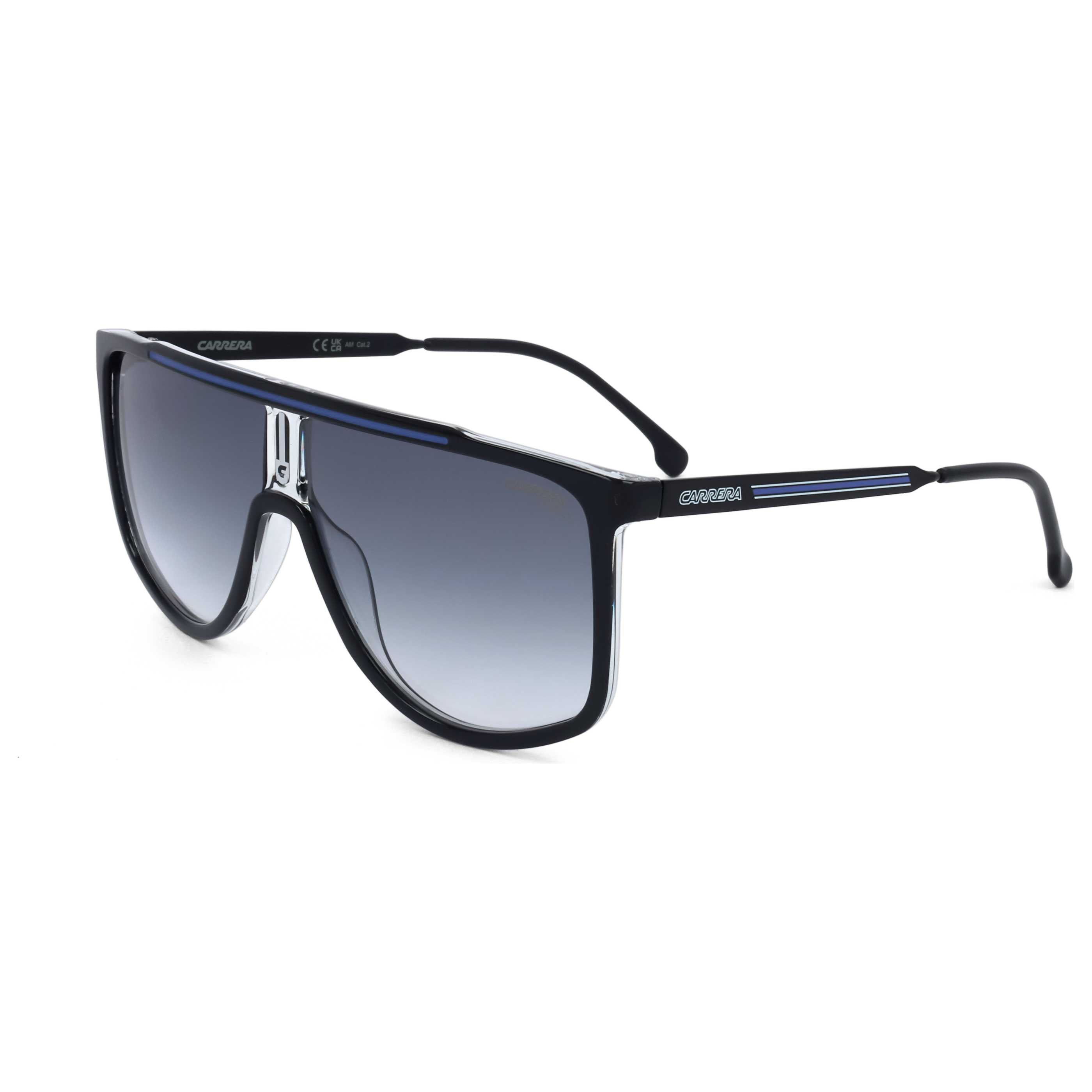 Carrera Men's 61mm Black Blue Sunglasses CARRERA1056-S-D51-61