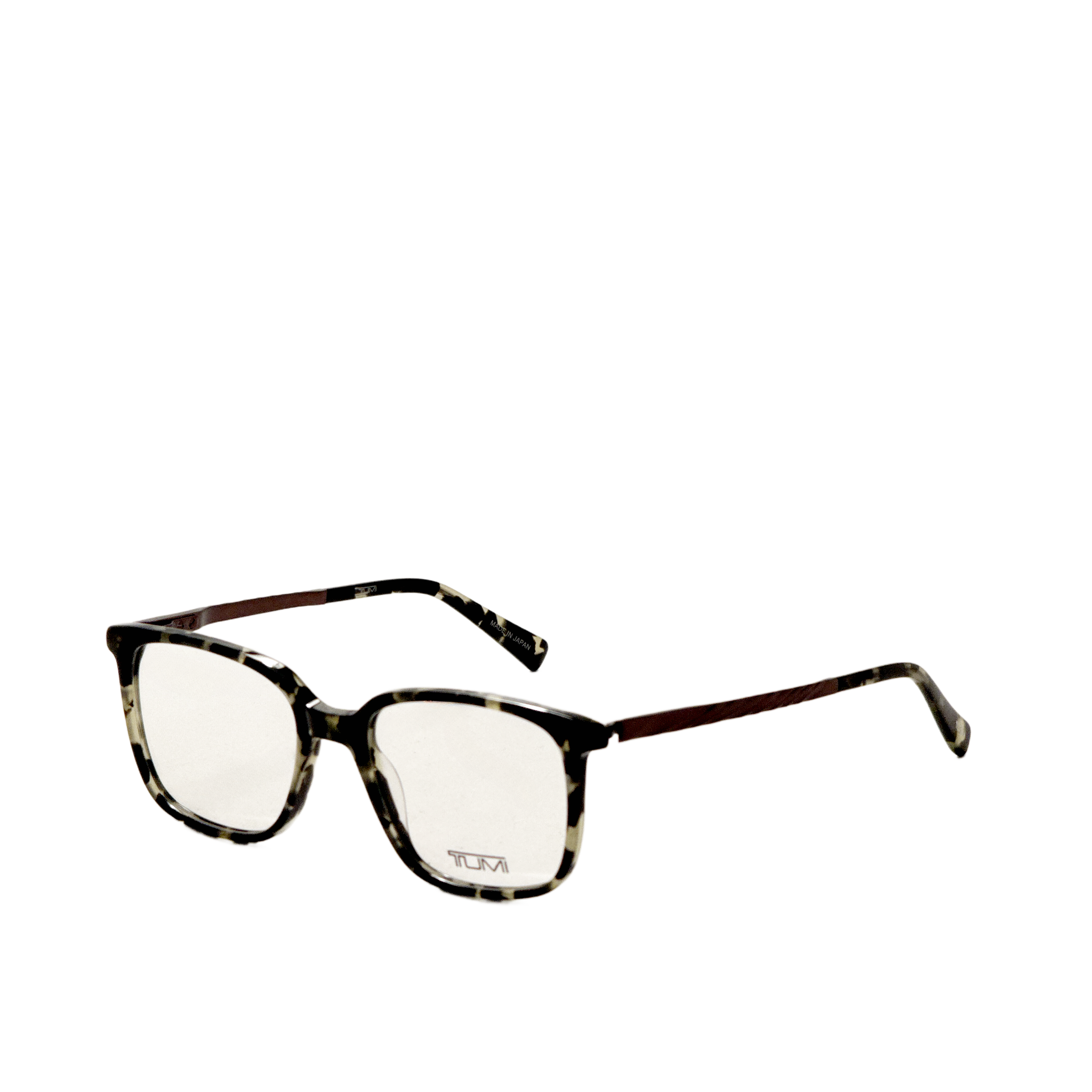 Tumi Men's 52 mm Green Havana Eyeglasses VTU519520L92