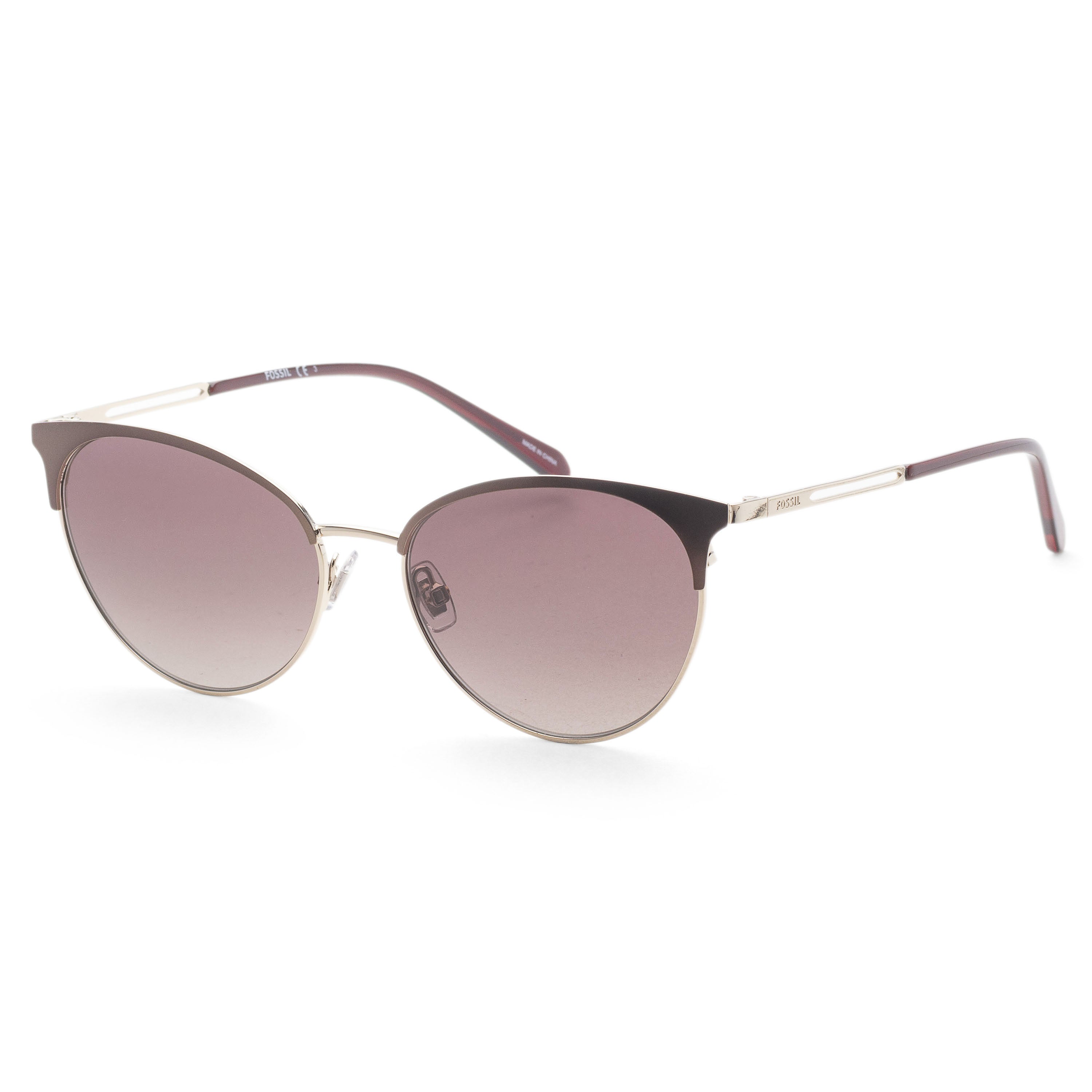 Fossil Women's 55 mm Brown Sunglasses FOS3133GS-009Q-HA