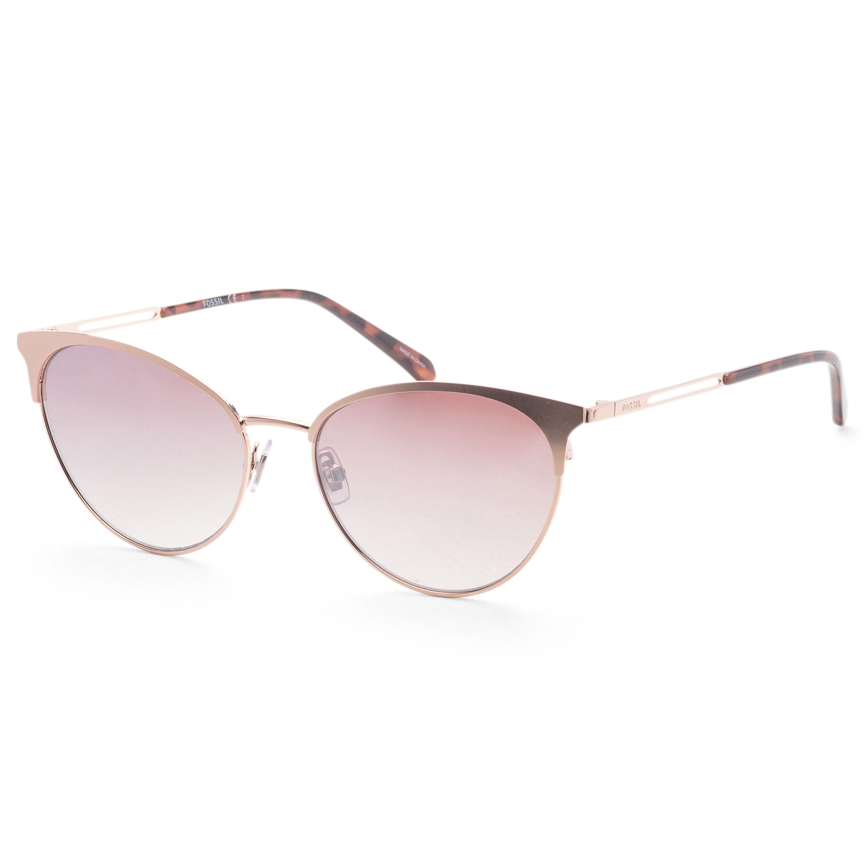 Fossil Women's 55 mm Matte Rose Gold Sunglasses FOS3133GS-00Y8-NQ