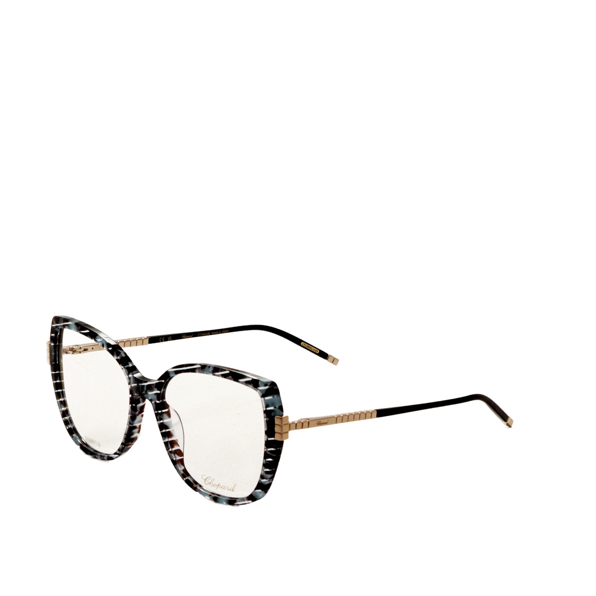 Chopard Women's 55 mm Havana Azure Eyeglasses VCH360M550T66