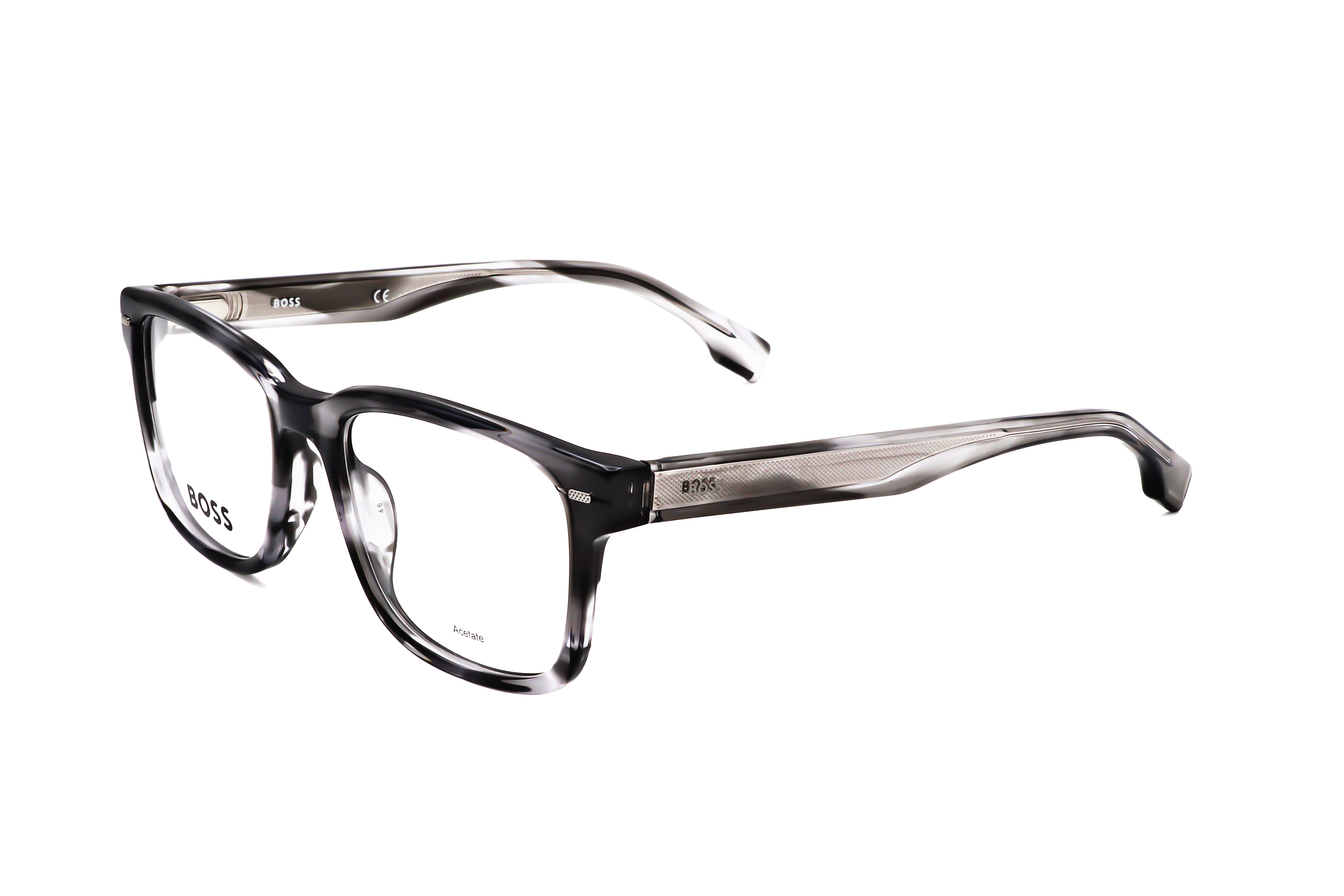 Hugo Boss Men's 52 mm Striped Grey Eyeglasses BOSS-1320-PZH-52