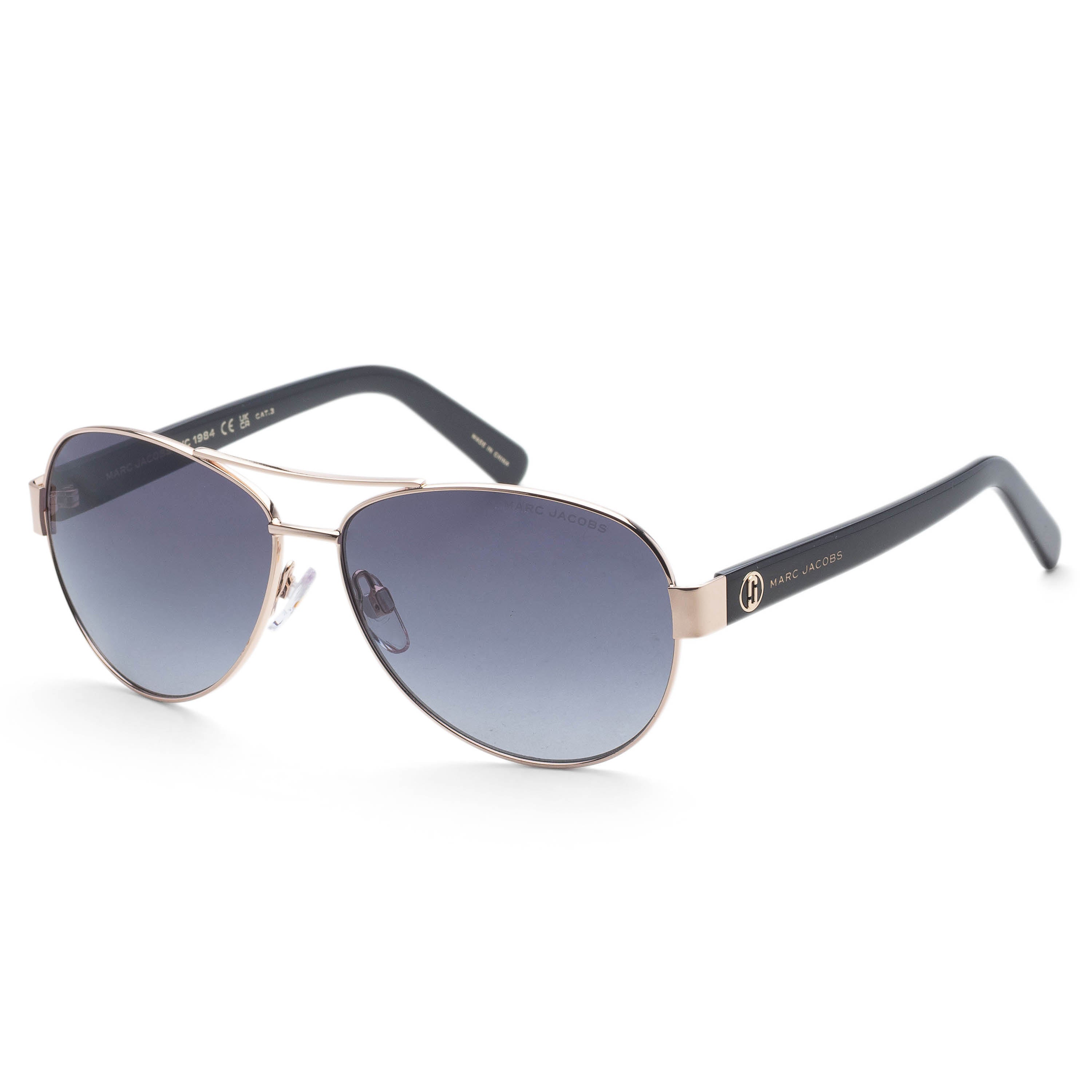 Marc Jacobs Women's 60mm Gold Black Sunglasses MARC699-S-RHL-60