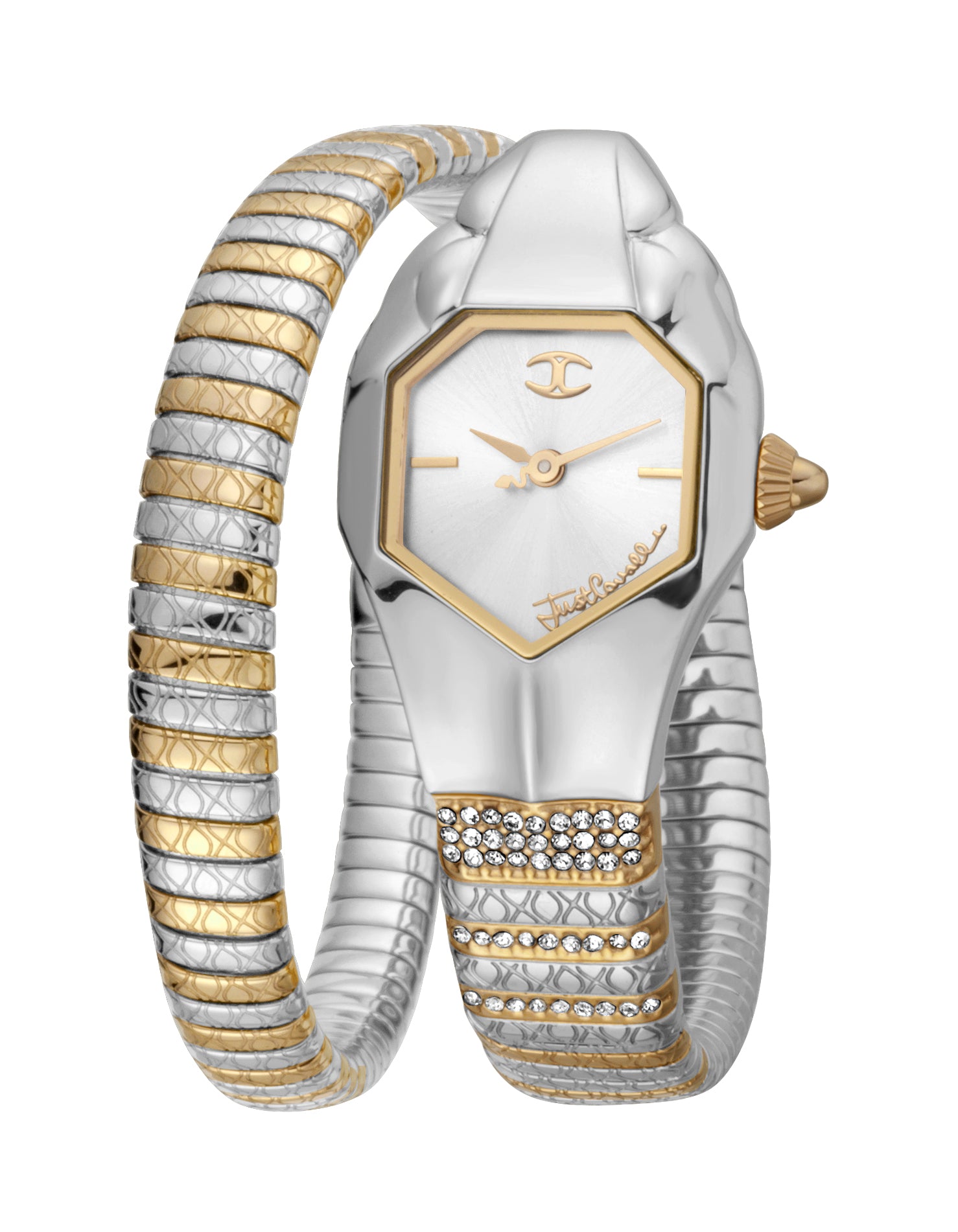 Just Cavalli Women's Snake 316L Stainless Steel Watch