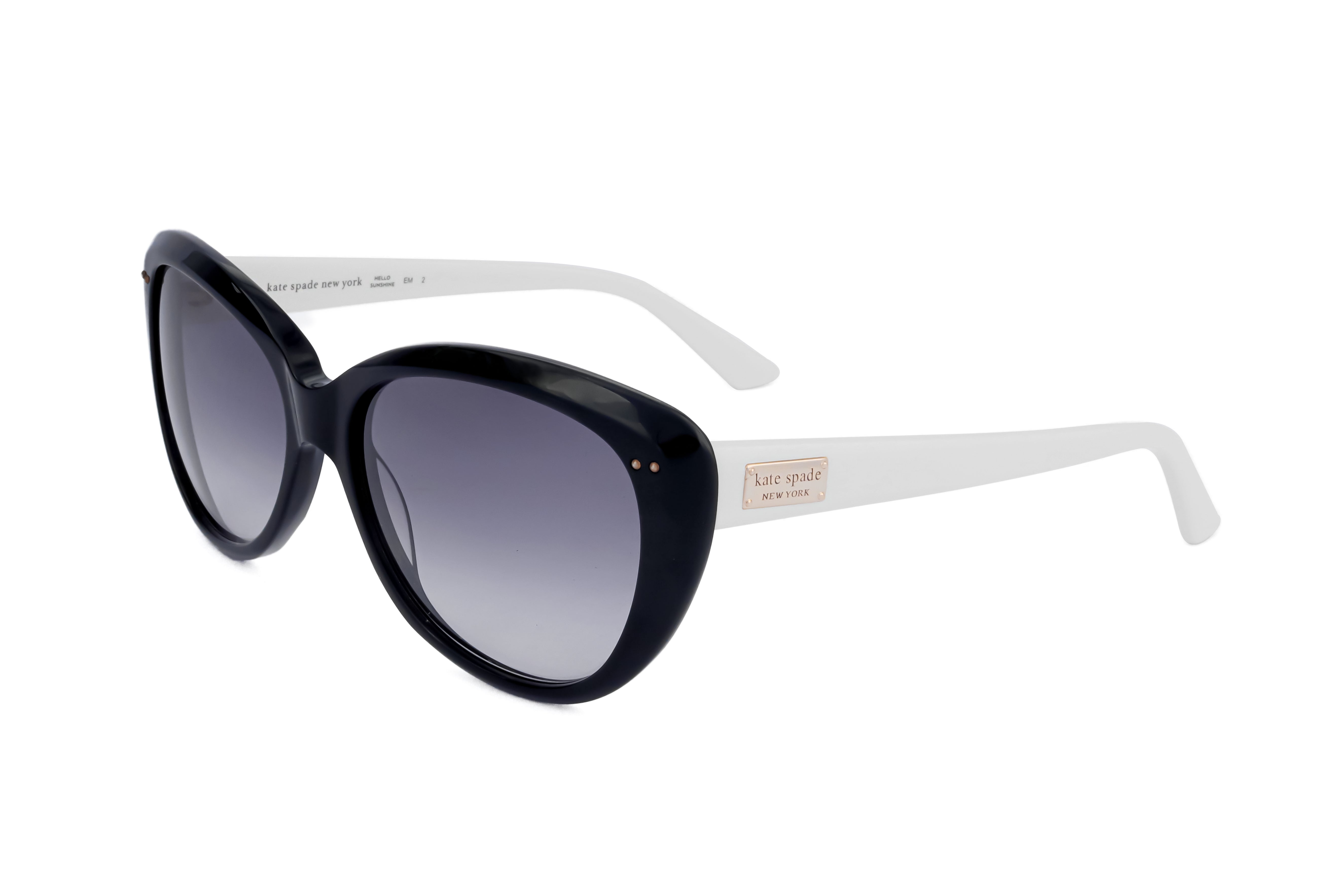 Kate Spade Women's 55mm Black Cream Sunglasses ANGELIQUE-SUS-FU8-55